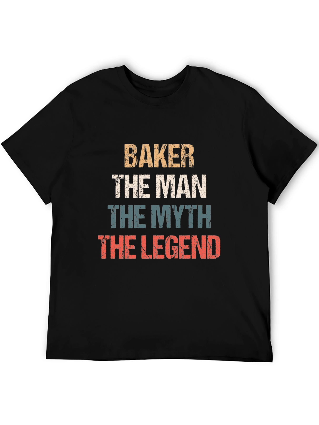Black Baker The Man Myth Legend Graphic T-Shirt view 5