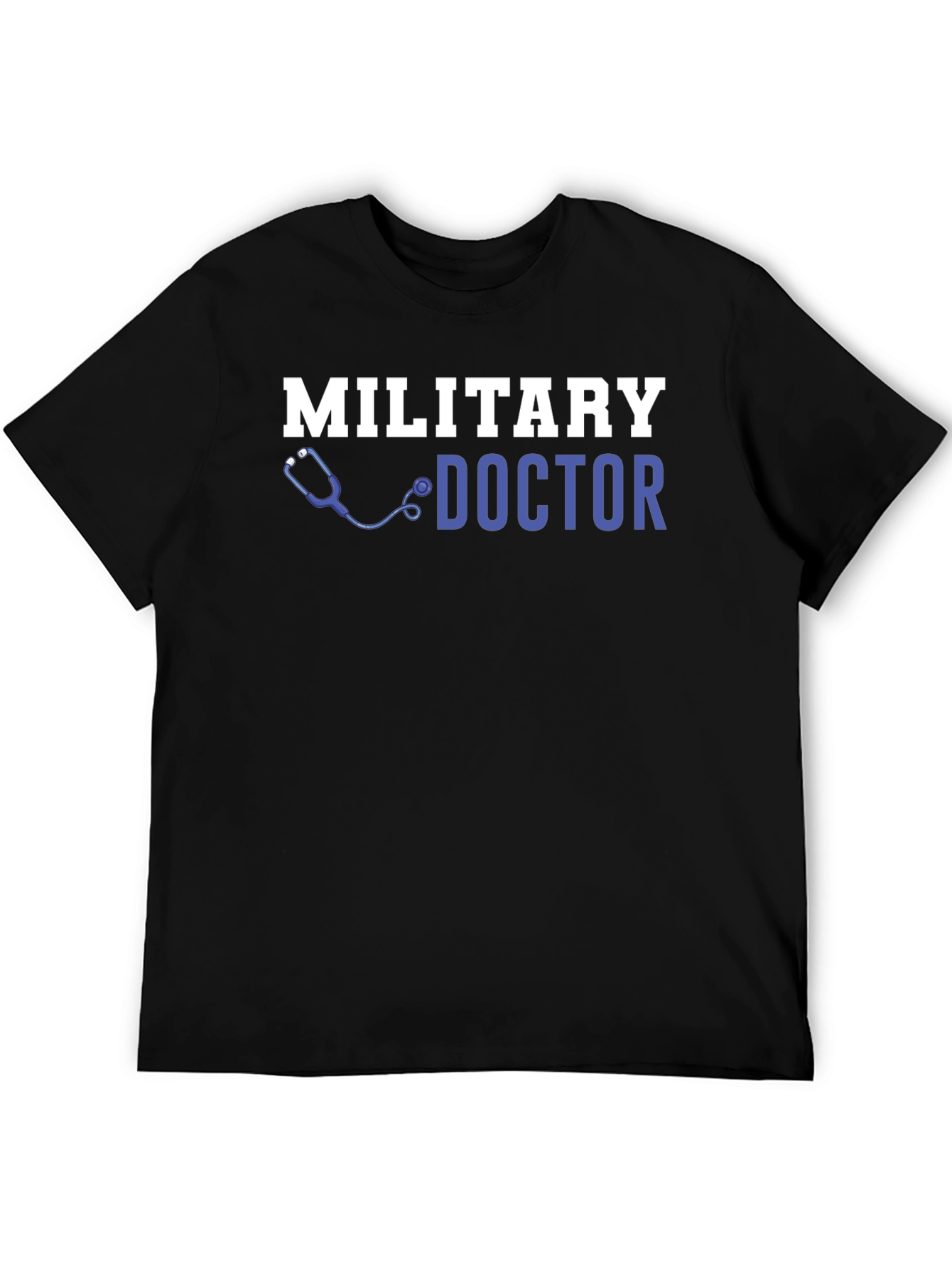 Black Military Doctor Graphic T-Shirt view 5