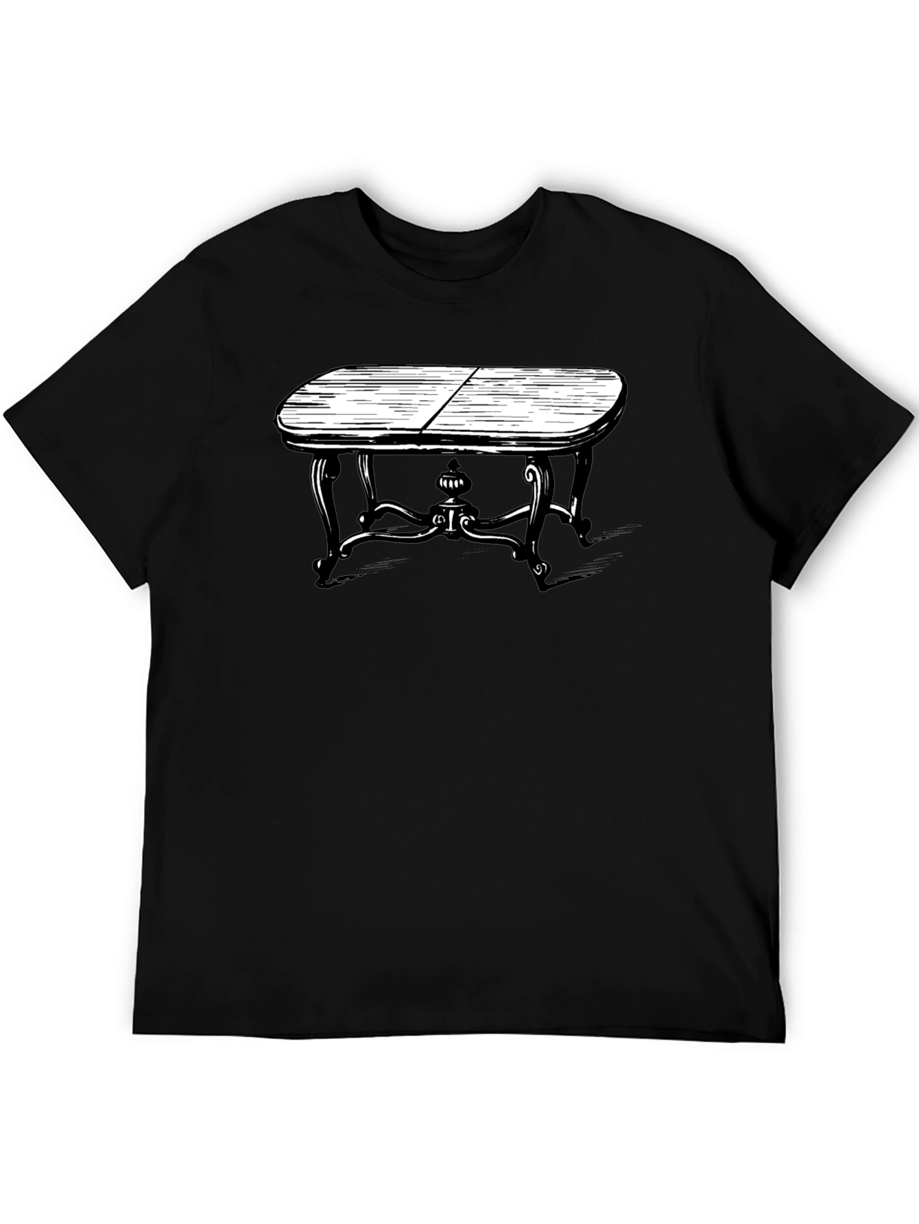 Black Retro Table Graphic Tee - Classic Black view 5