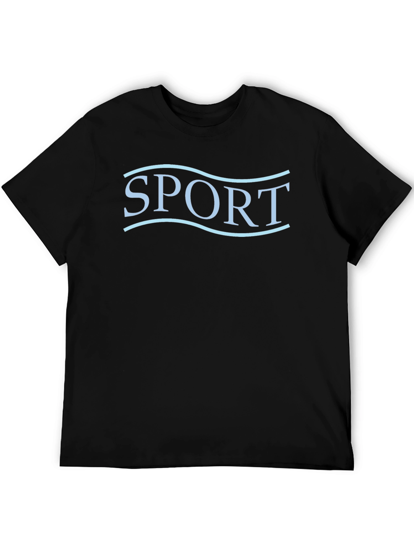 SPORT Graphic Tee - Stylish Black Cotton T-Shirt for Men - 5