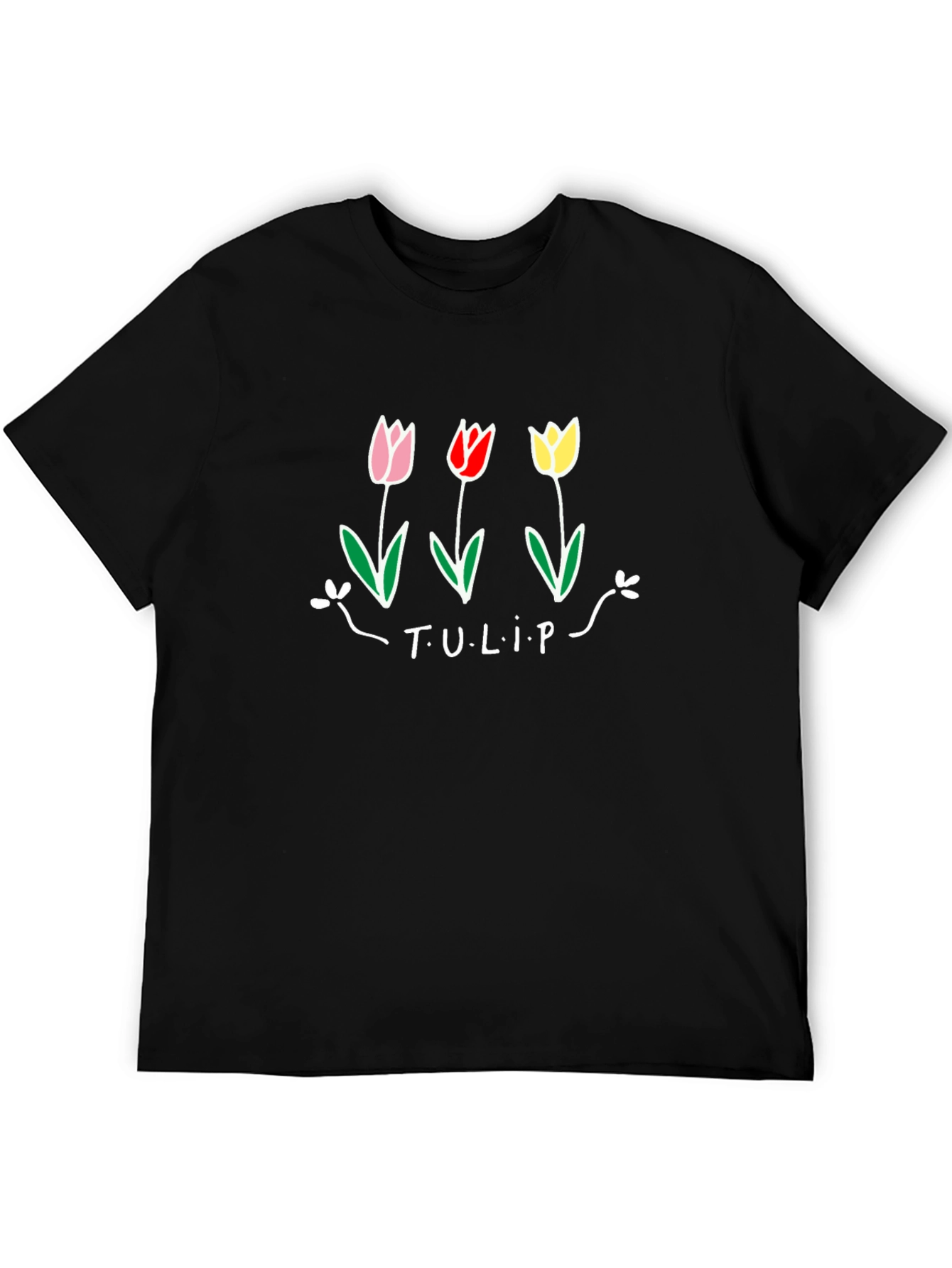 Black Tulip Graphic Tee - Casual Comfort view 5