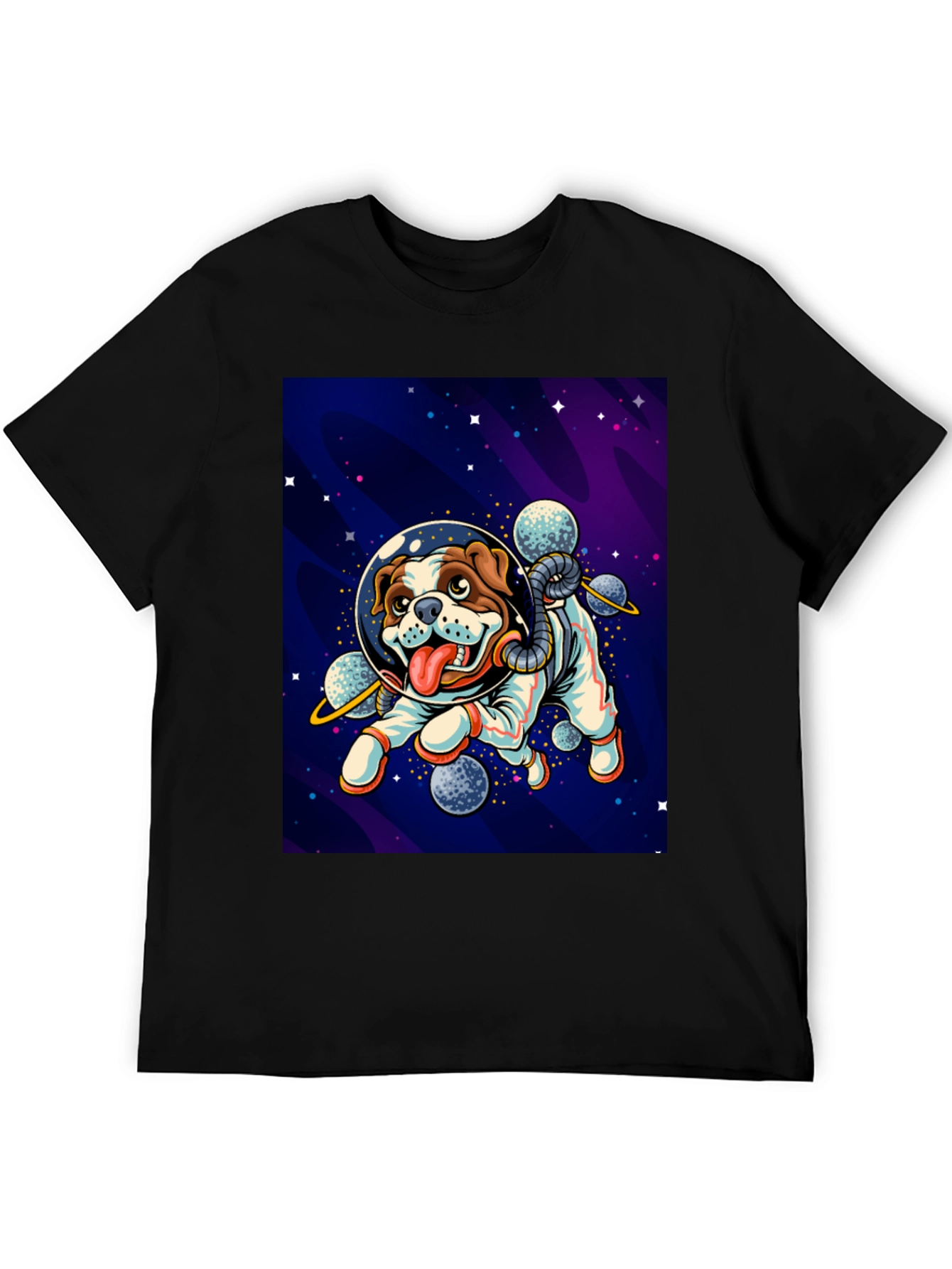 Black Dog Astronaut Graphic Tee - Black view 5