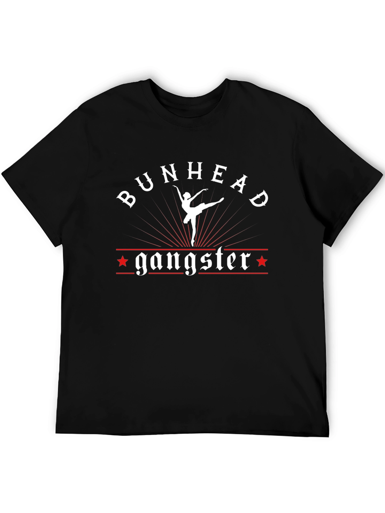 Black Bunhead Gangster Black T-Shirt view 5