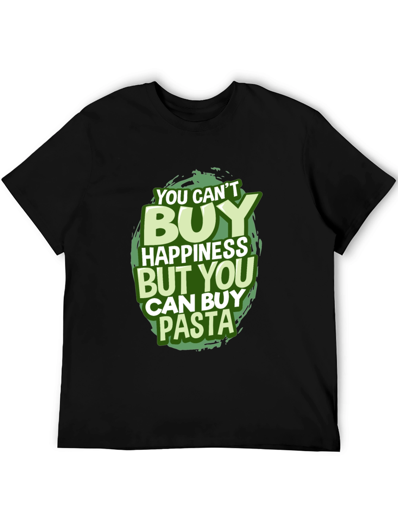 Black Pasta Happiness Graphic Tee view 5