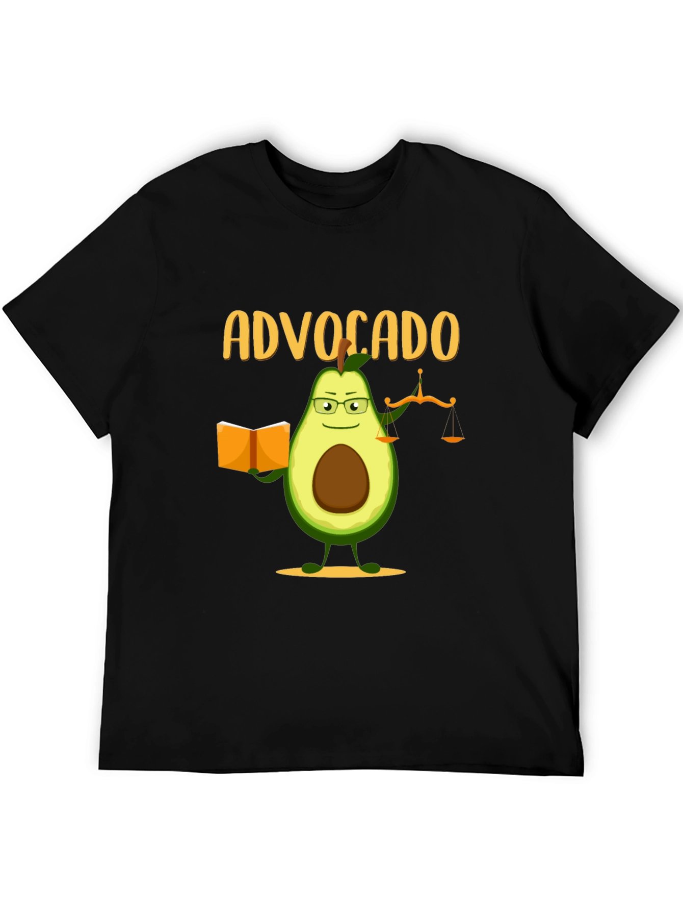 Black Advocado Lawyer T-Shirt - Funny Attorney Gift view 5