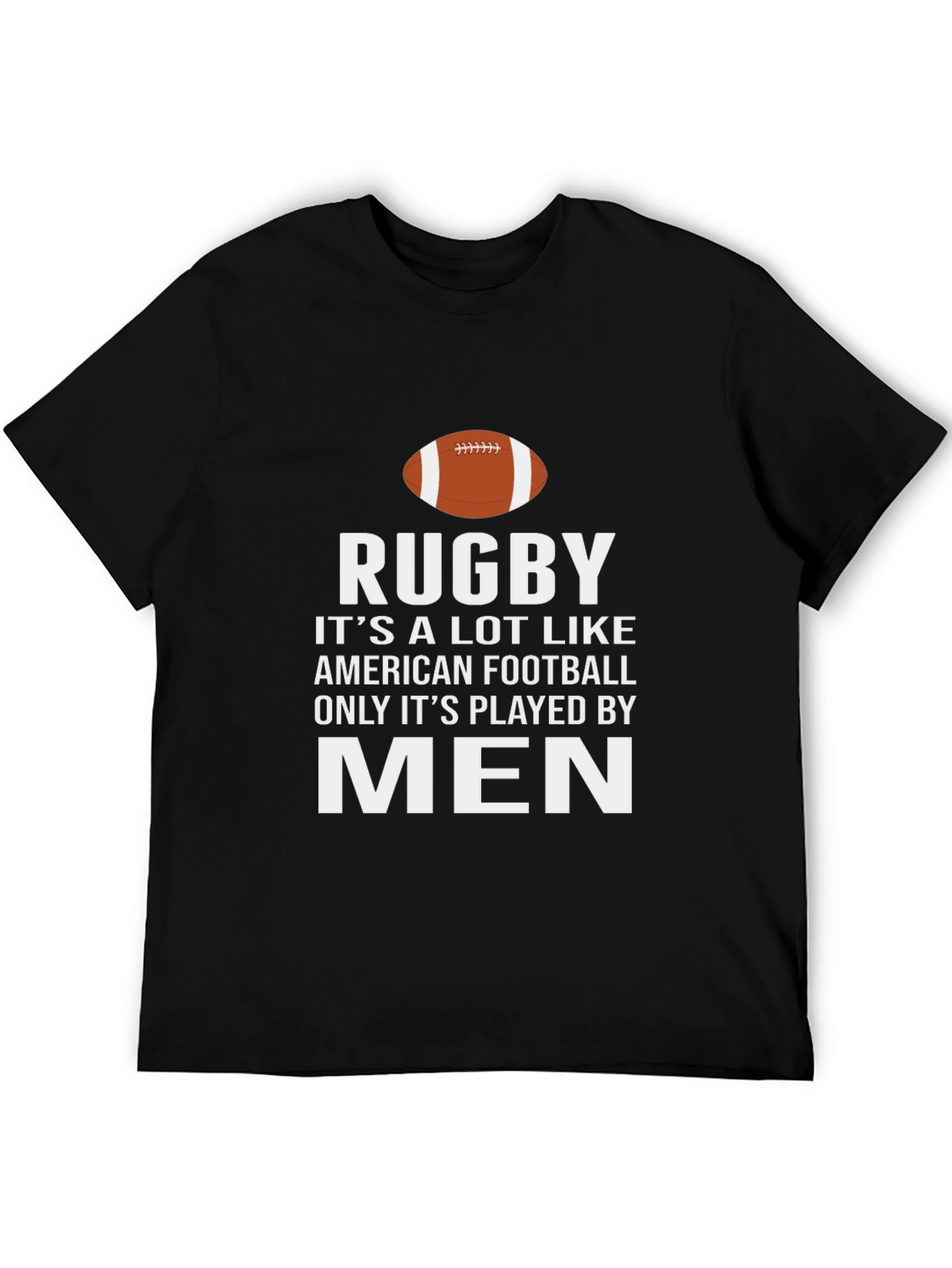 Black Rugby Men's Black Graphic T-Shirt view 5