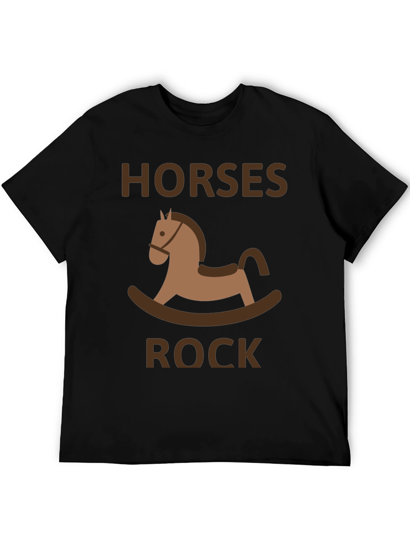 Black Horses Rock T-Shirt - Novelty Graphic Tee view 5