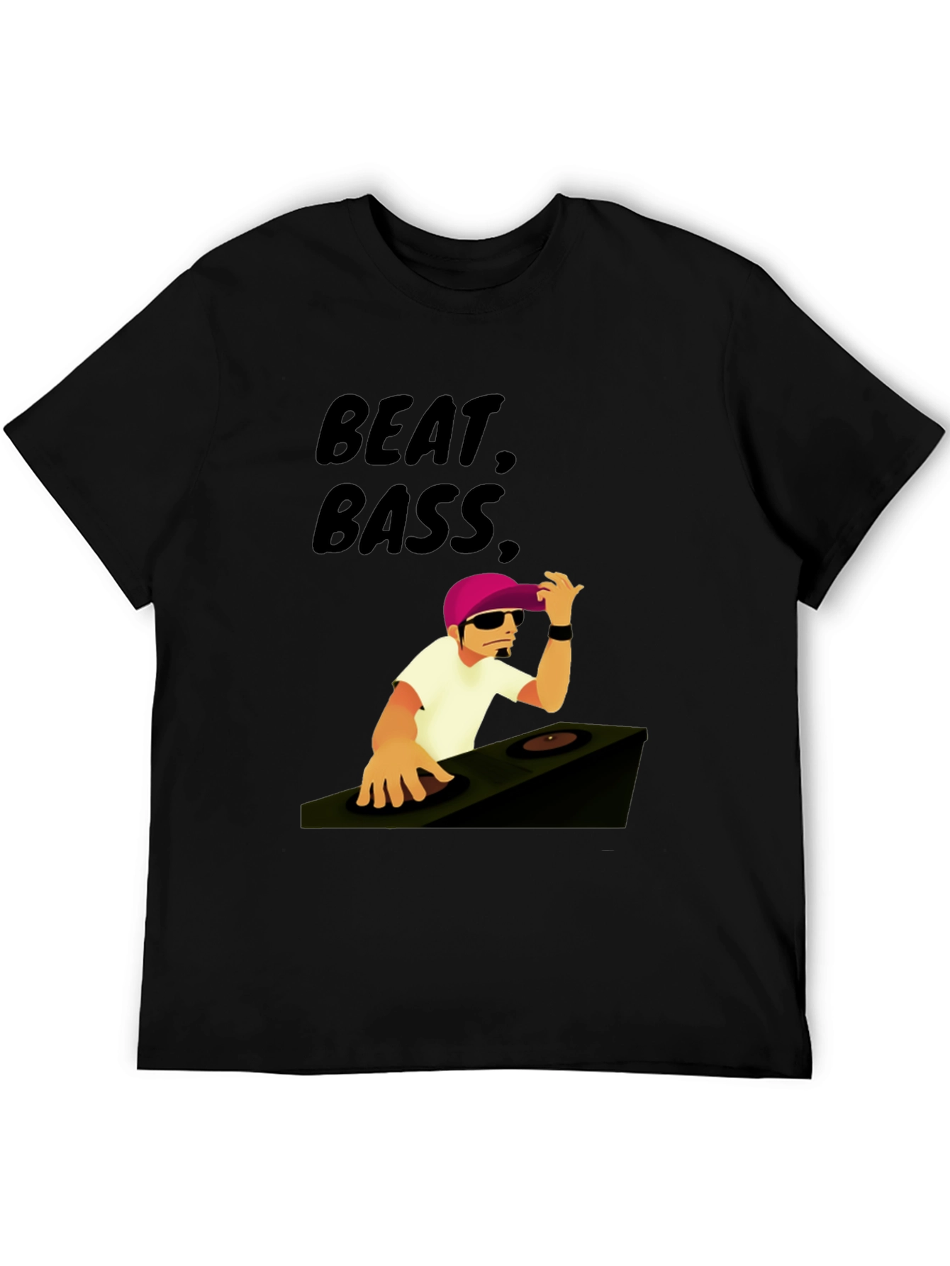 Beat Bass DJ Graphic T-Shirt - Cool Music Tee - 5