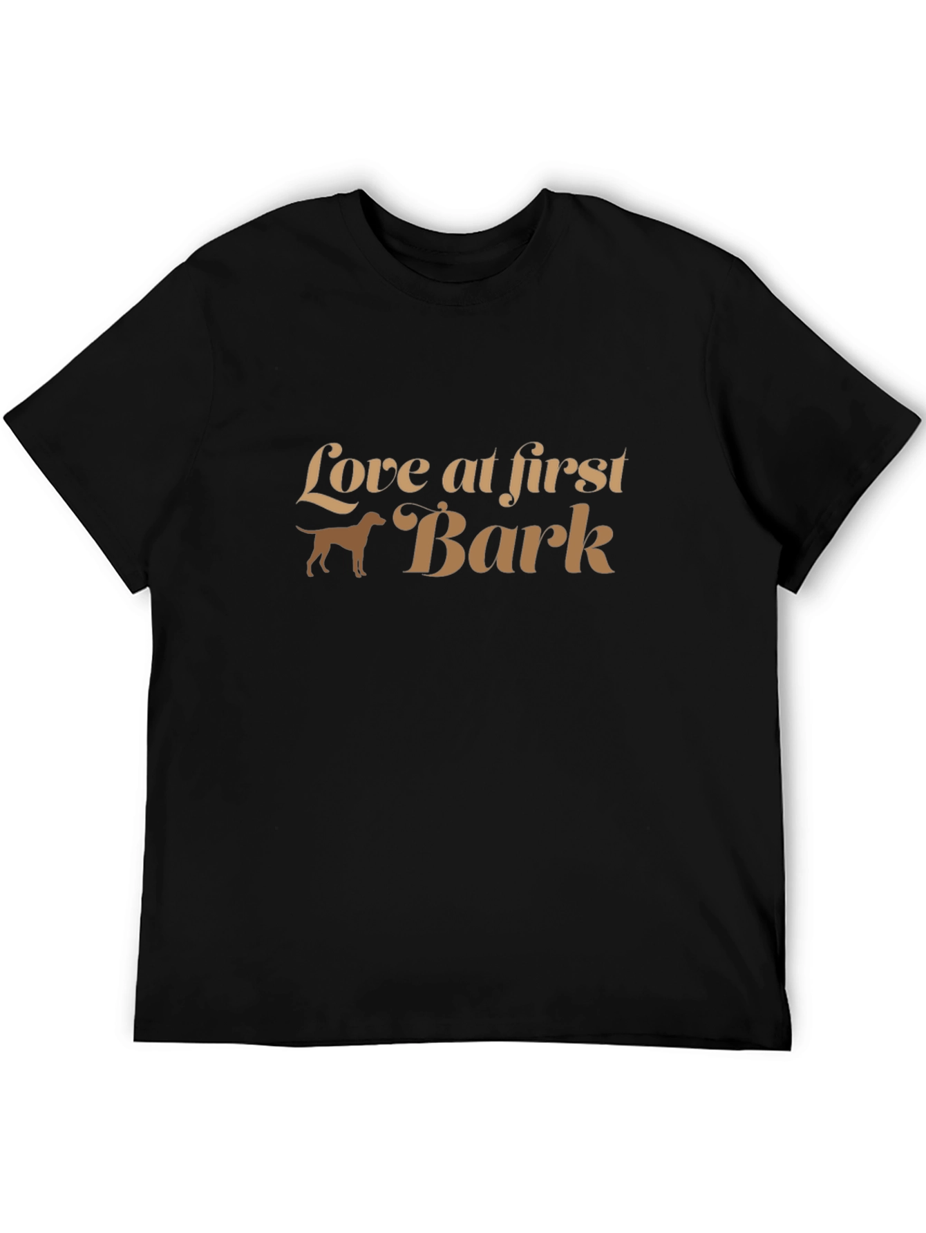 Black Love at First Bark T-Shirt - Dog Lover Tee view 5