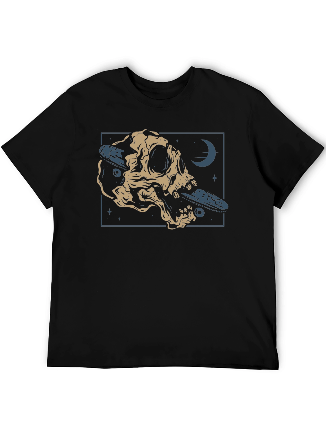 Black Skate Skull Graphic Tee - Edgy Style view 5