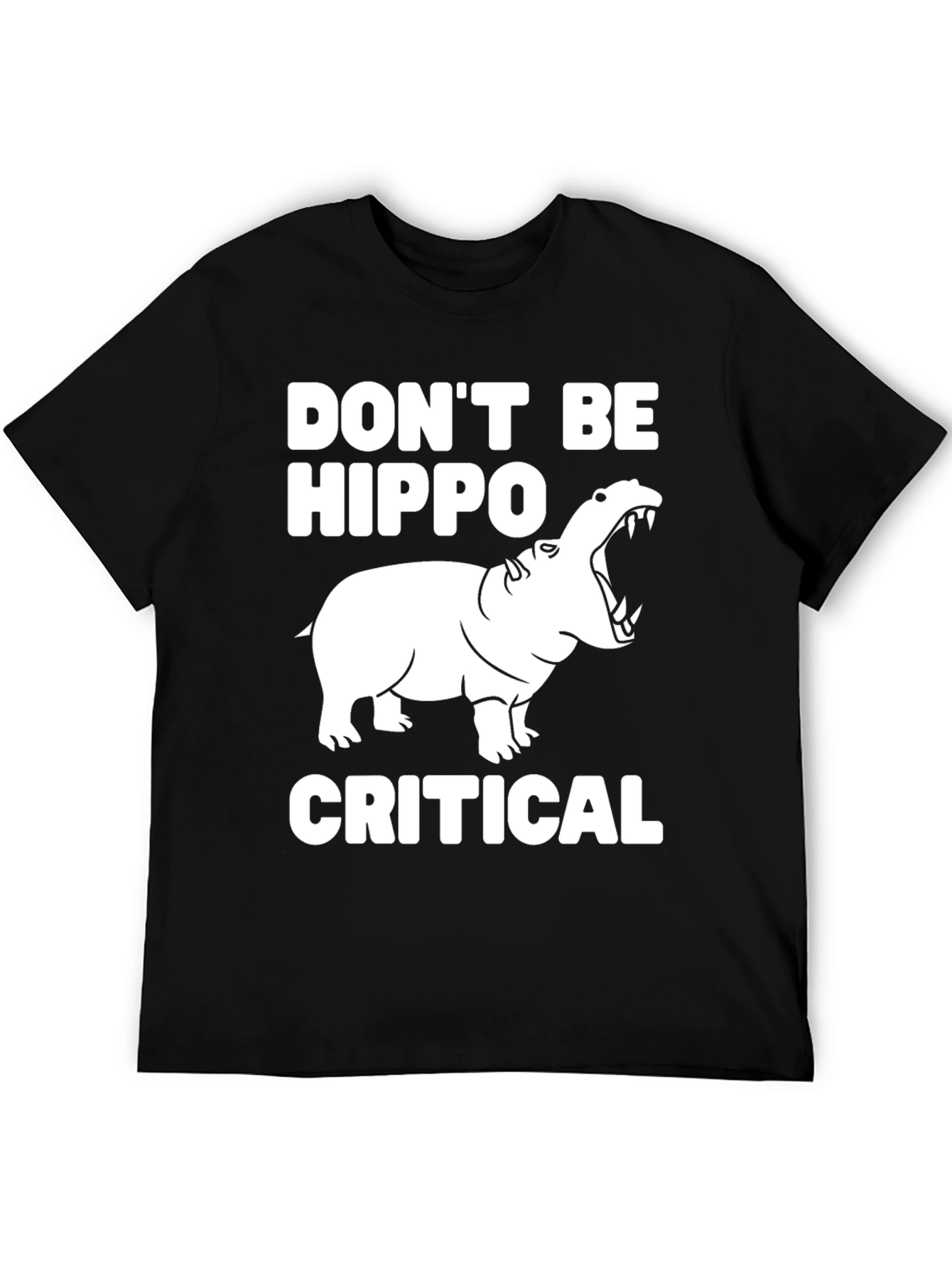 Black Don't Be Hippo-Critical Graphic Tee view 5