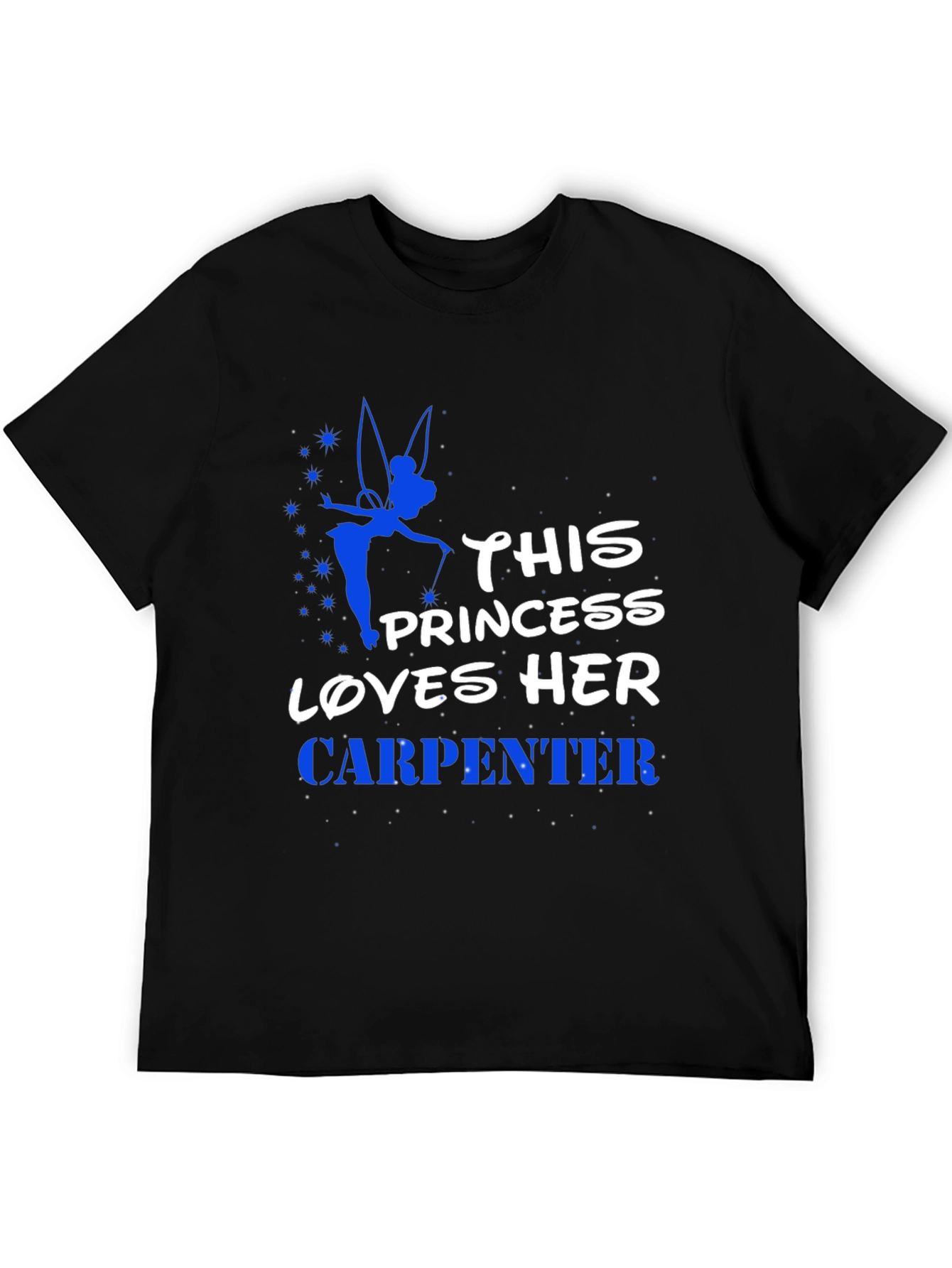 Black Princess Loves Her Carpenter Graphic Tee view 5