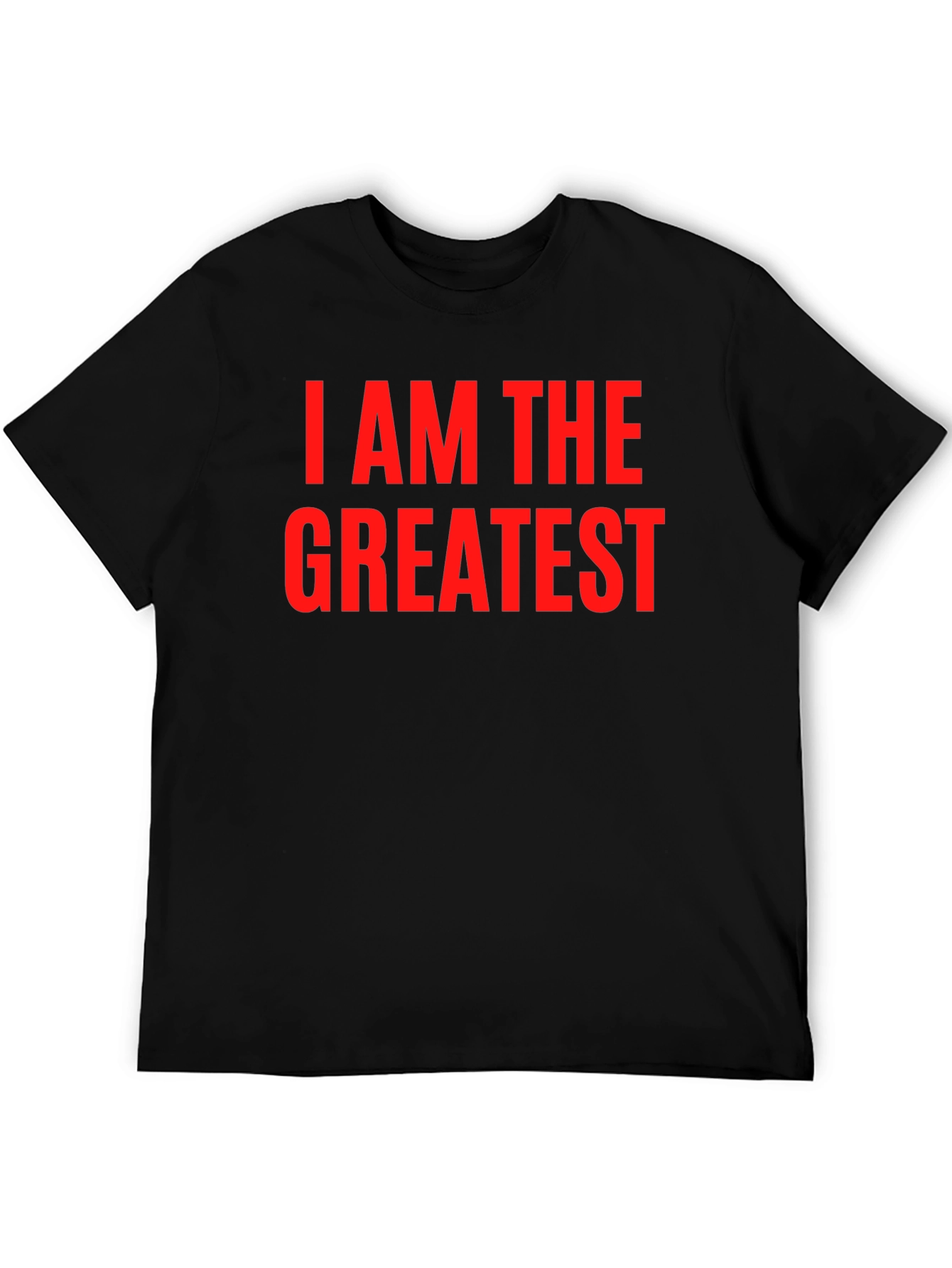 Black I AM THE GREATEST T-Shirt view 5