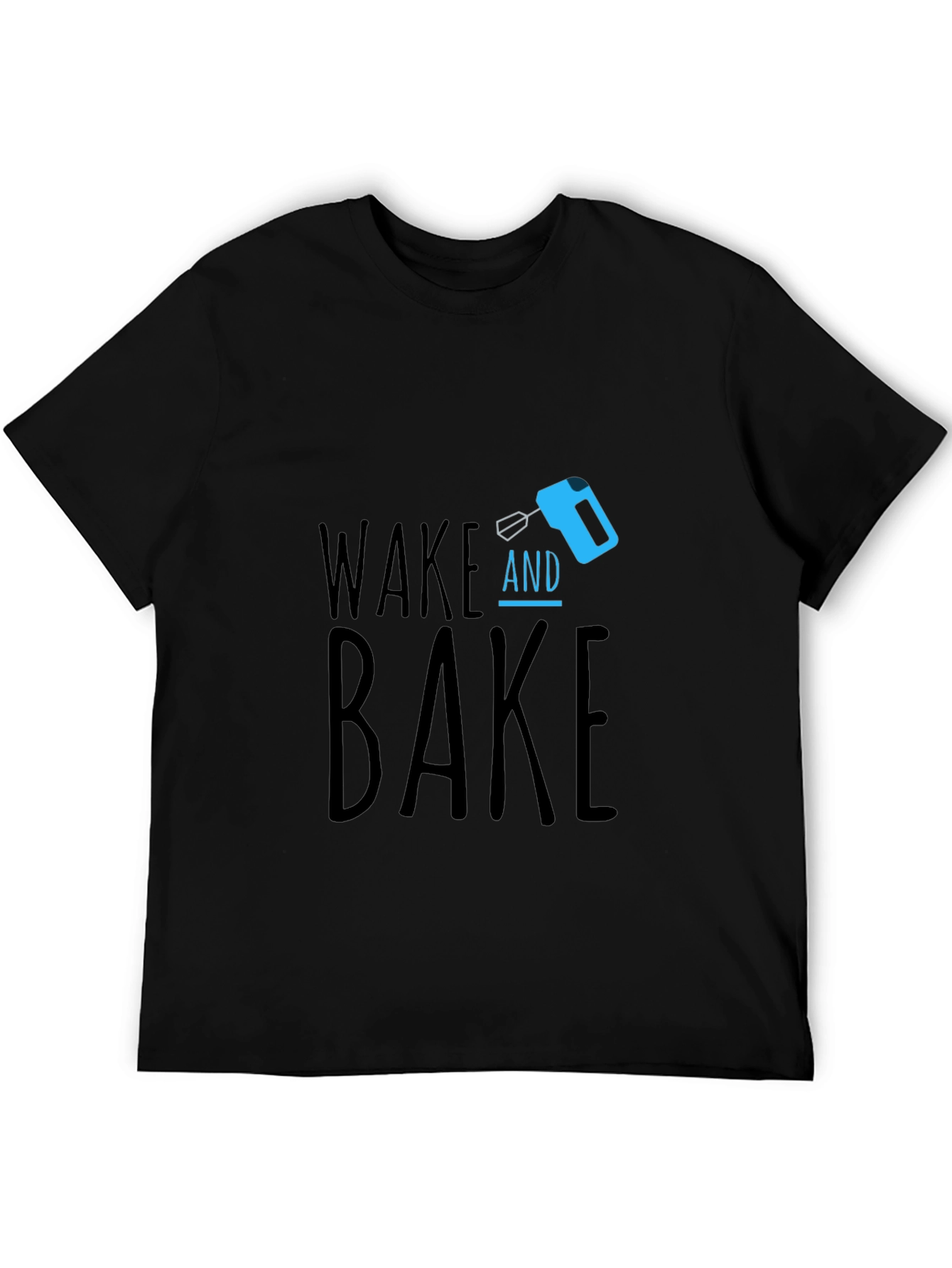 Black Wake and Bake T-Shirt - Novelty Graphic Tee view 5