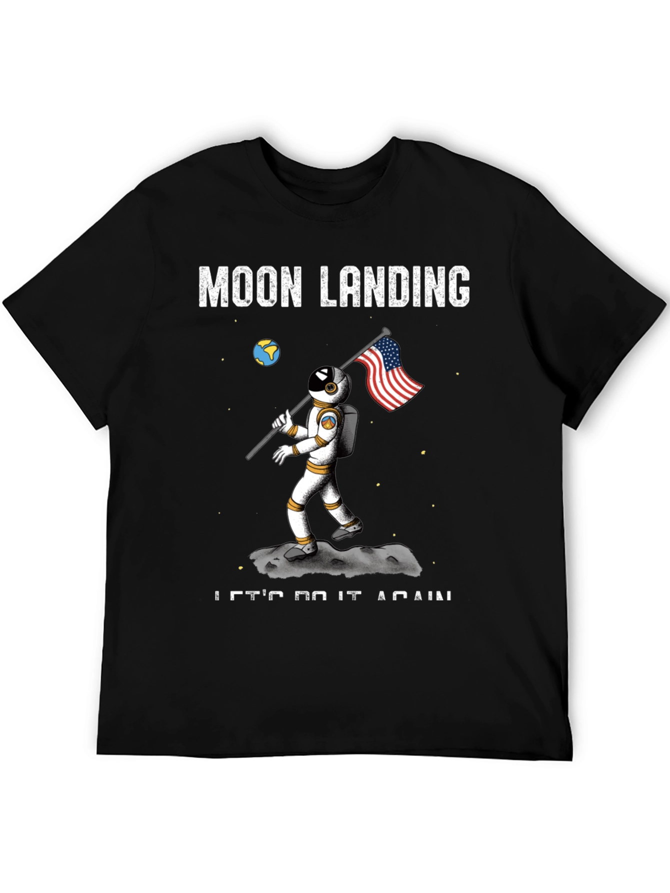 Black Moon Landing T-Shirt - Let's Do It Again view 5