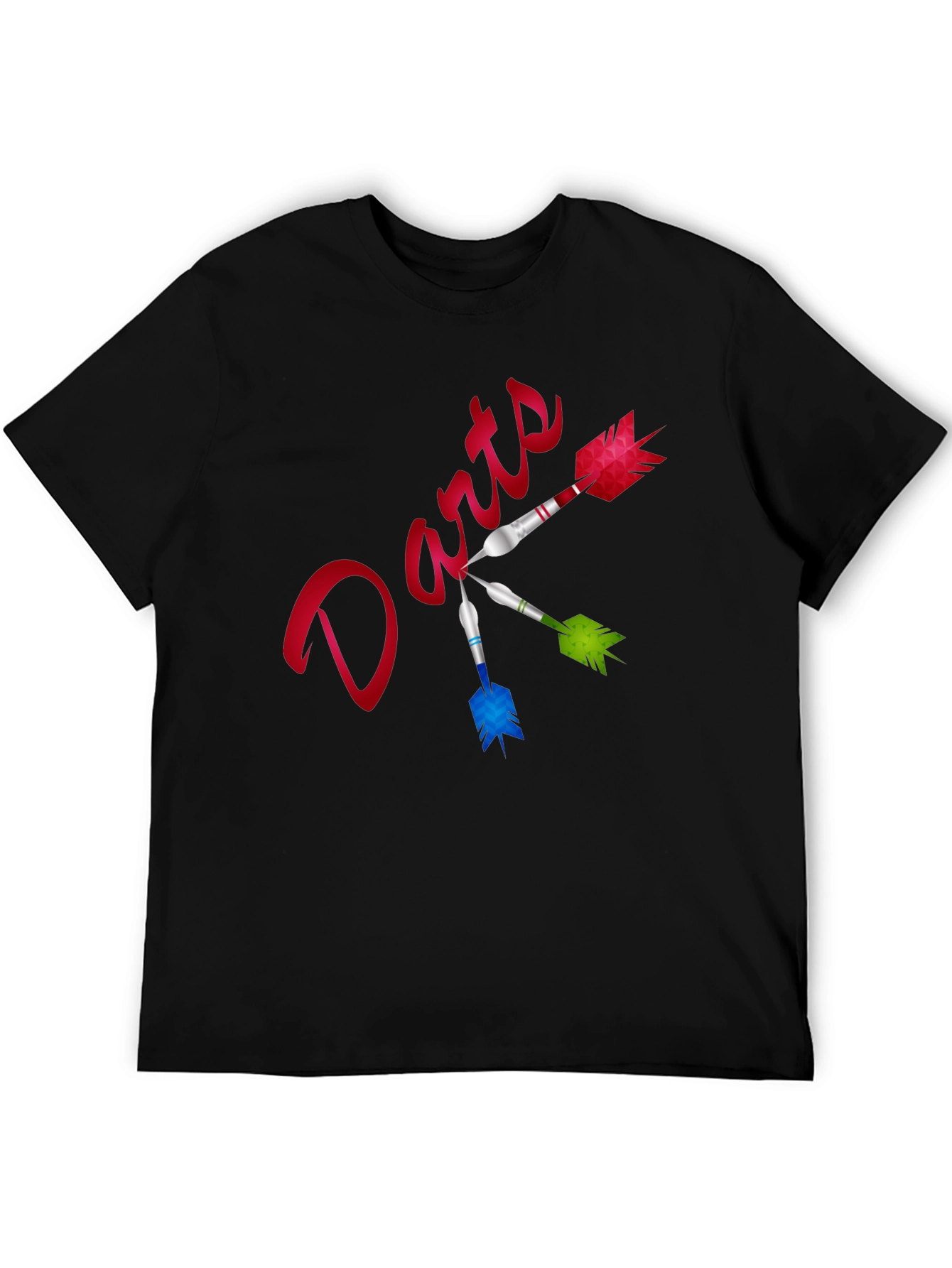 Black Darts Graphic T-Shirt - Fun Casual Tee view 5