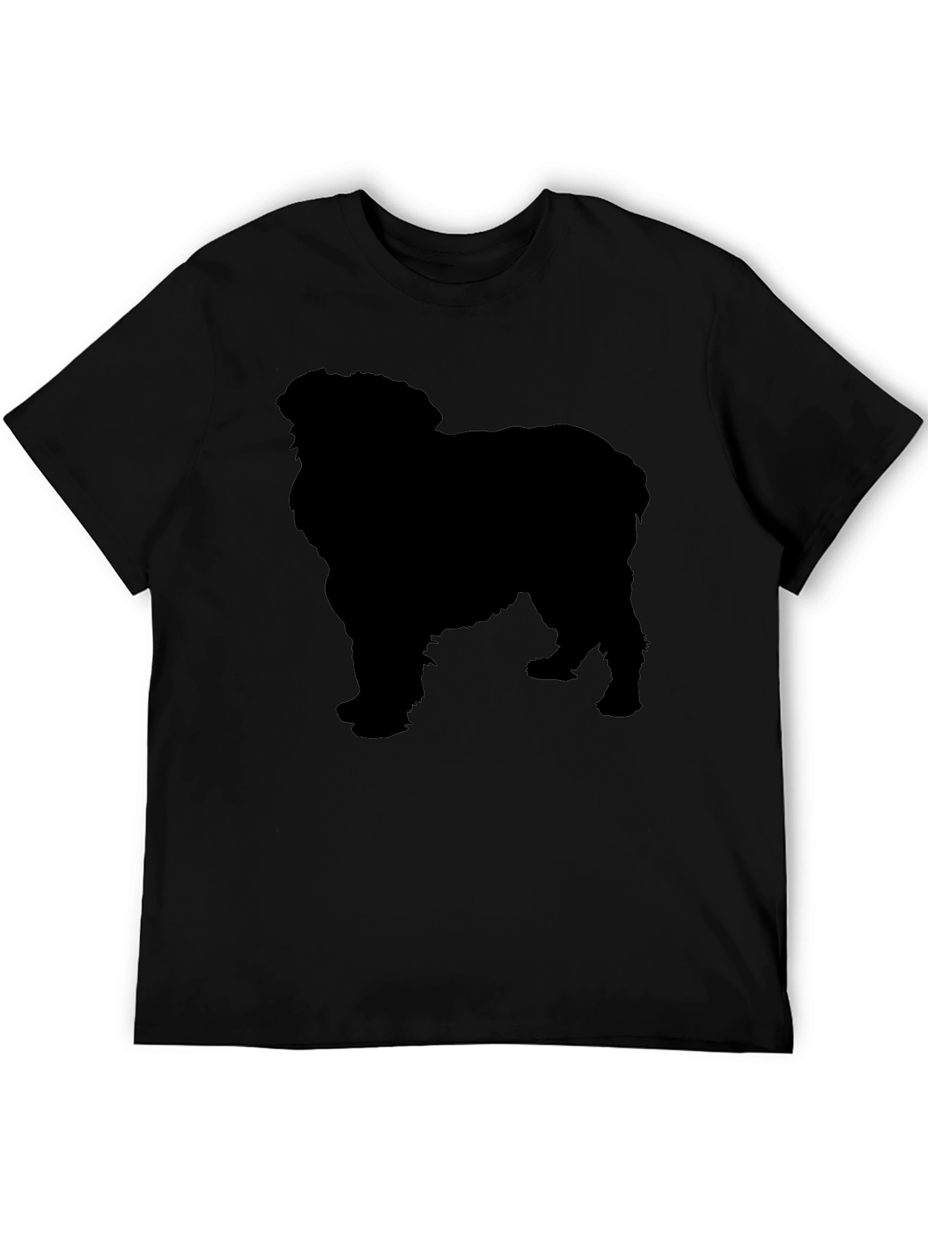 Black Black Dog Silhouette Graphic T-Shirt view 5