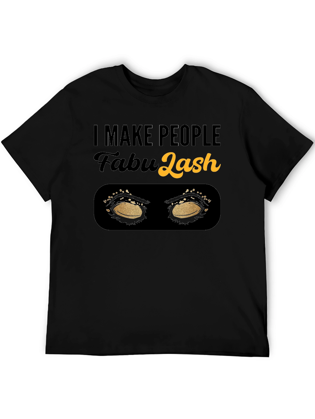 Black Fabulash Eyelash Artist T-Shirt view 5