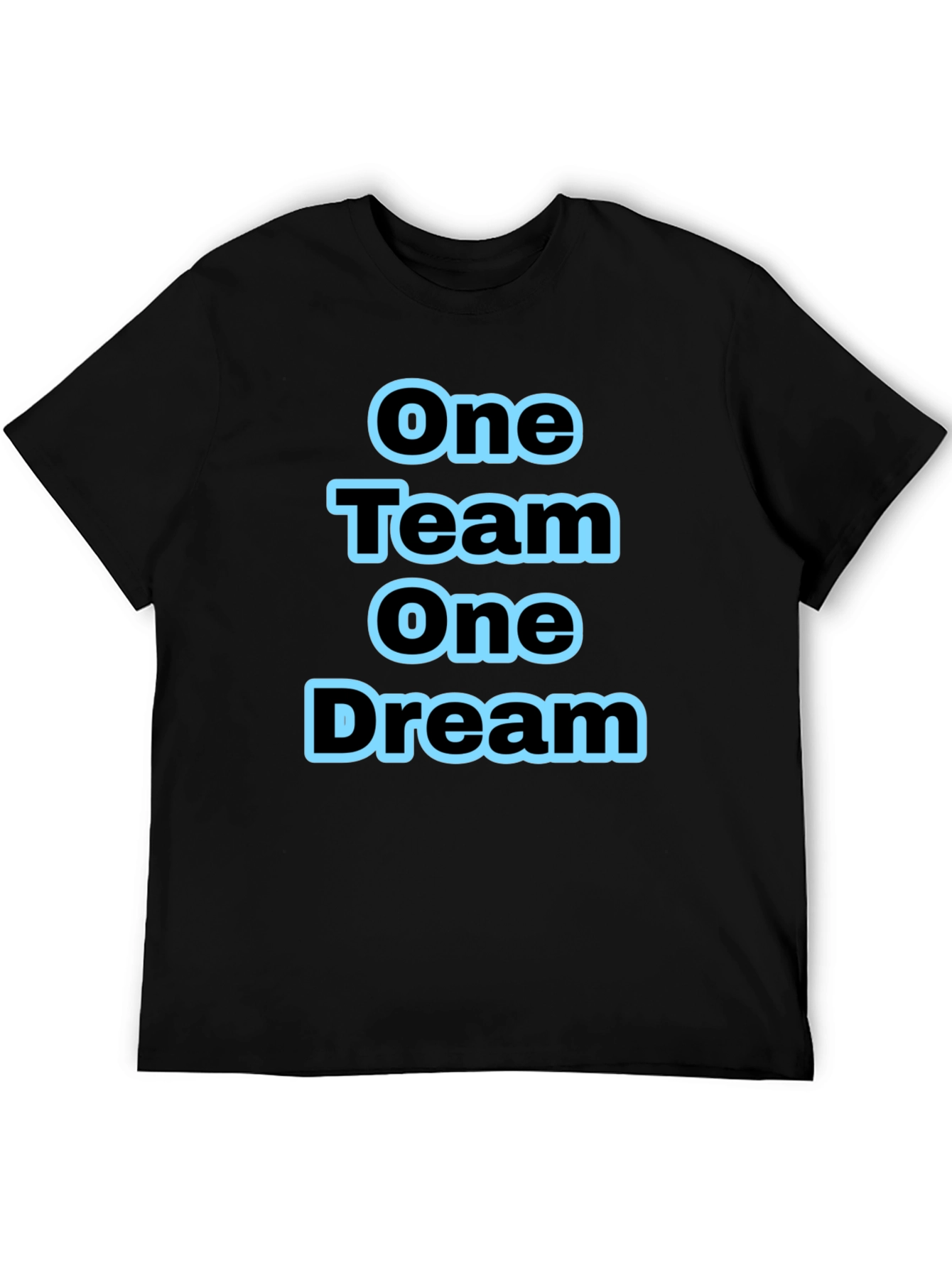 Black One Team One Dream Black Graphic Tee view 5