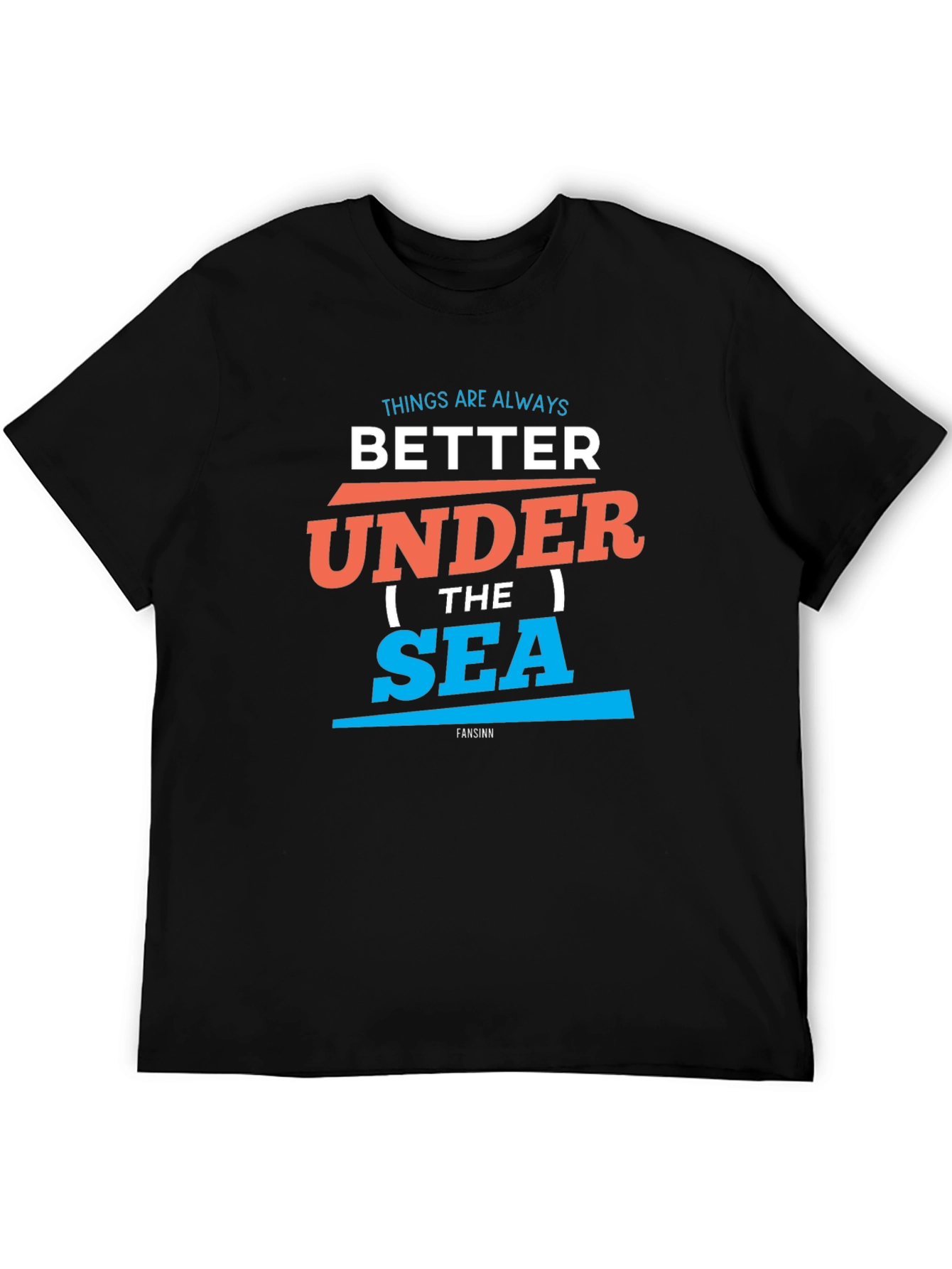 Black Better Under the Sea Graphic Tee - Black Cotton T-Shirt view 5
