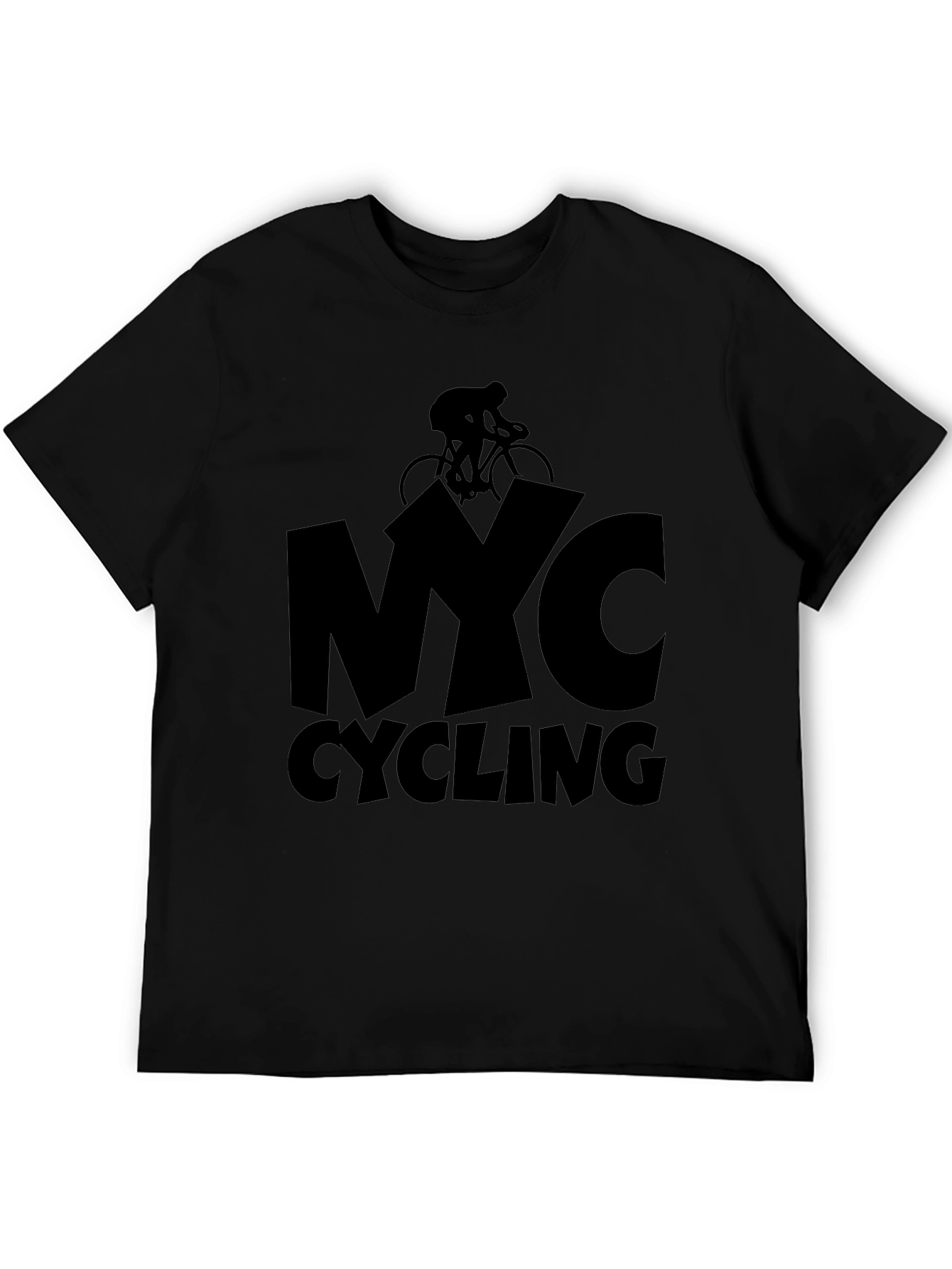 Black NYC Cycling Black T-Shirt view 5