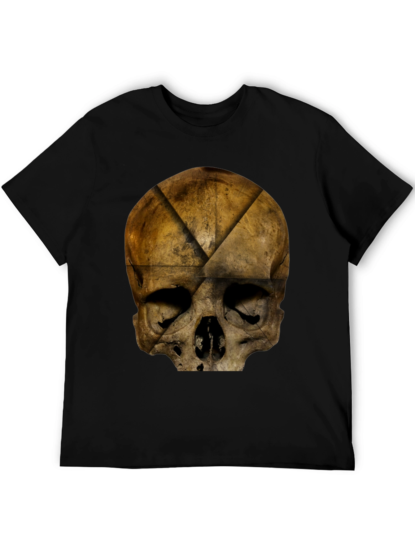 Black Skull Graphic Print T-Shirt - Dark Grunge Style view 5