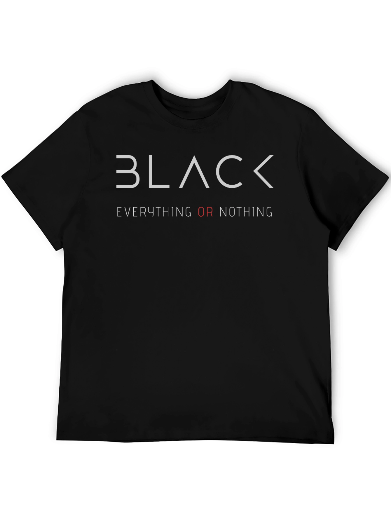Black Black Everything or Nothing Graphic Tee view 5
