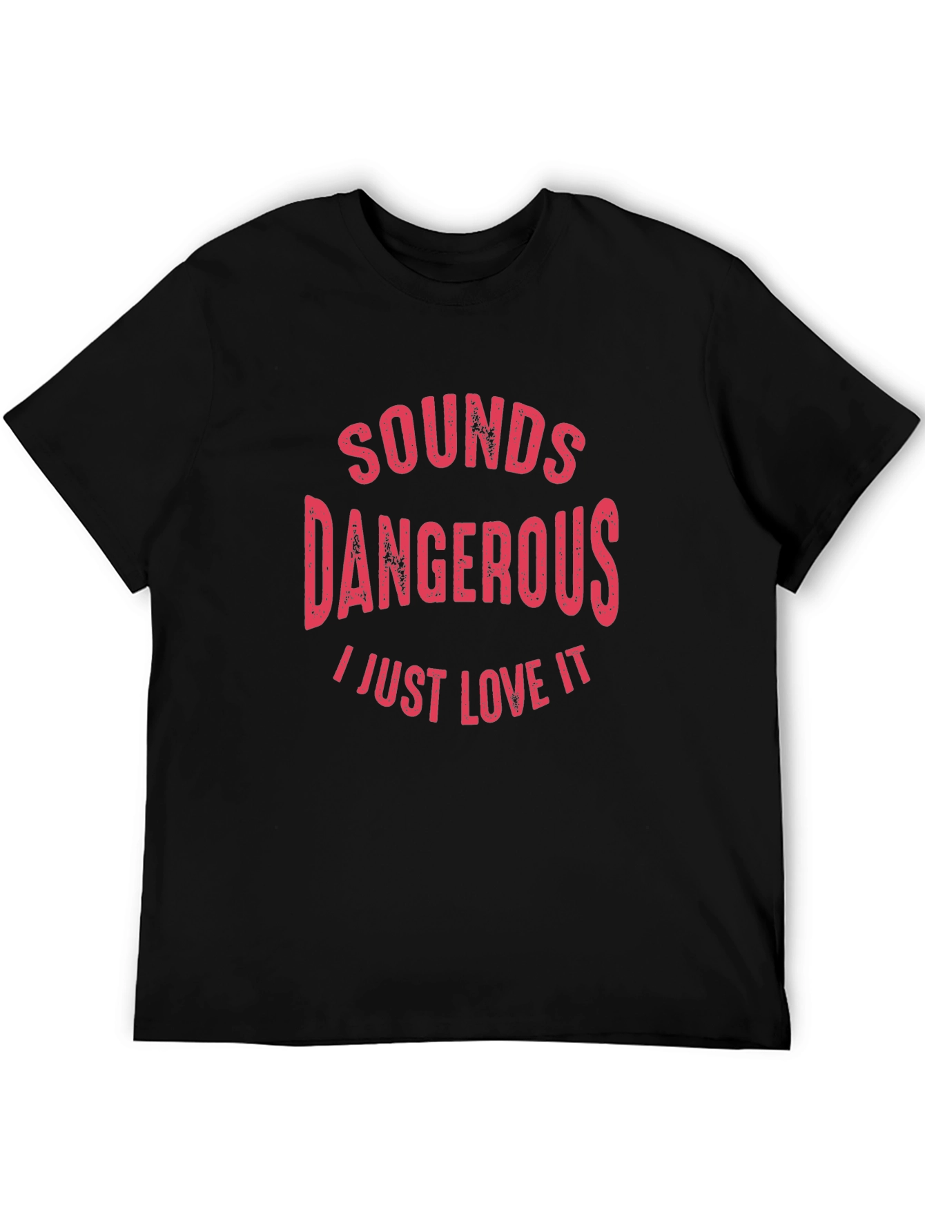 Black Sounds Dangerous Graphic Tee - I Just Love It T-Shirt view 5