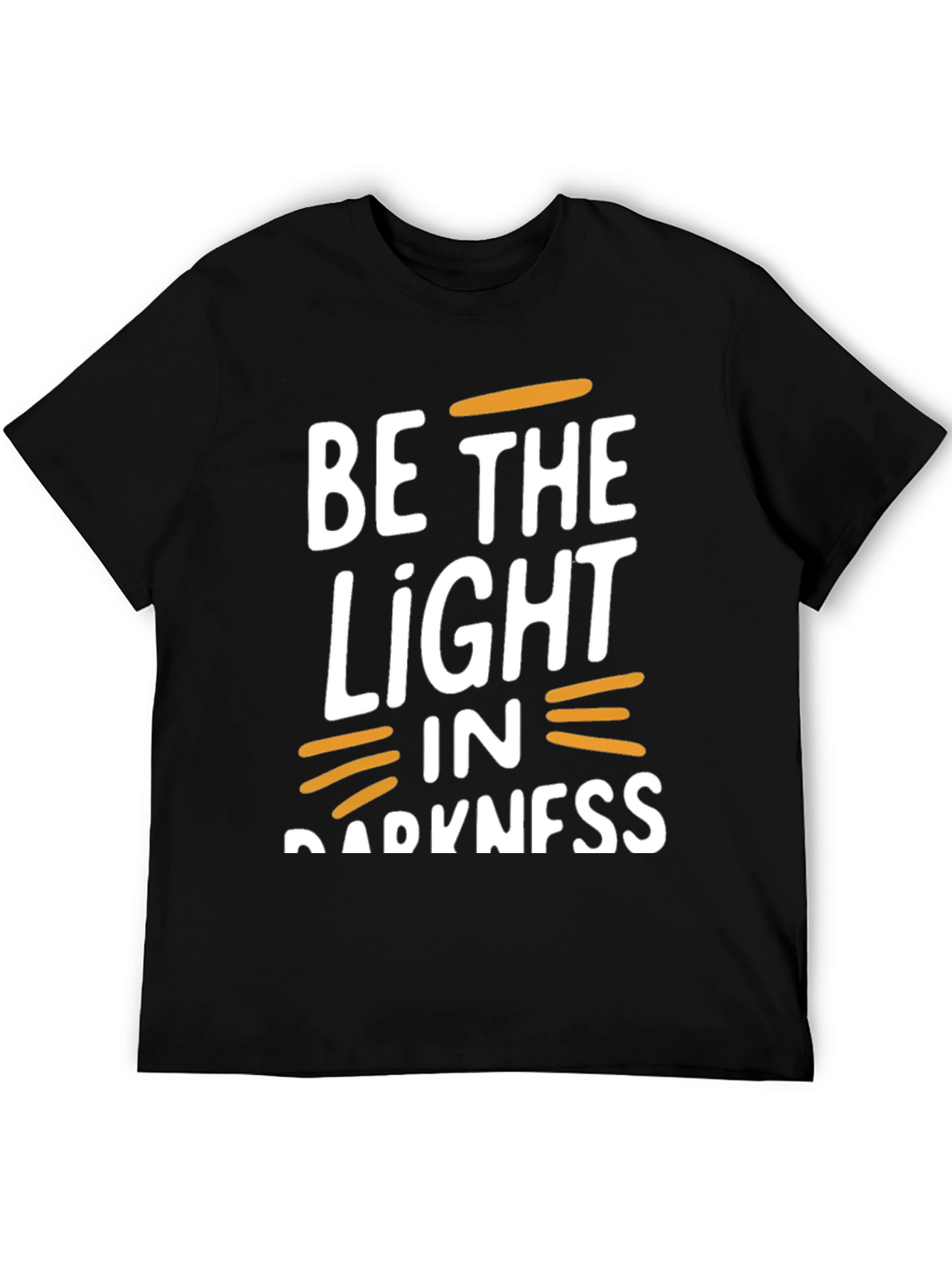 Black Be The Light In Darkness Graphic T-Shirt view 5
