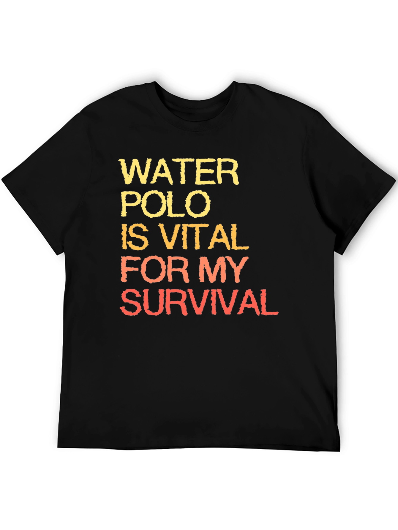 Black Water Polo is Vital T-Shirt view 5