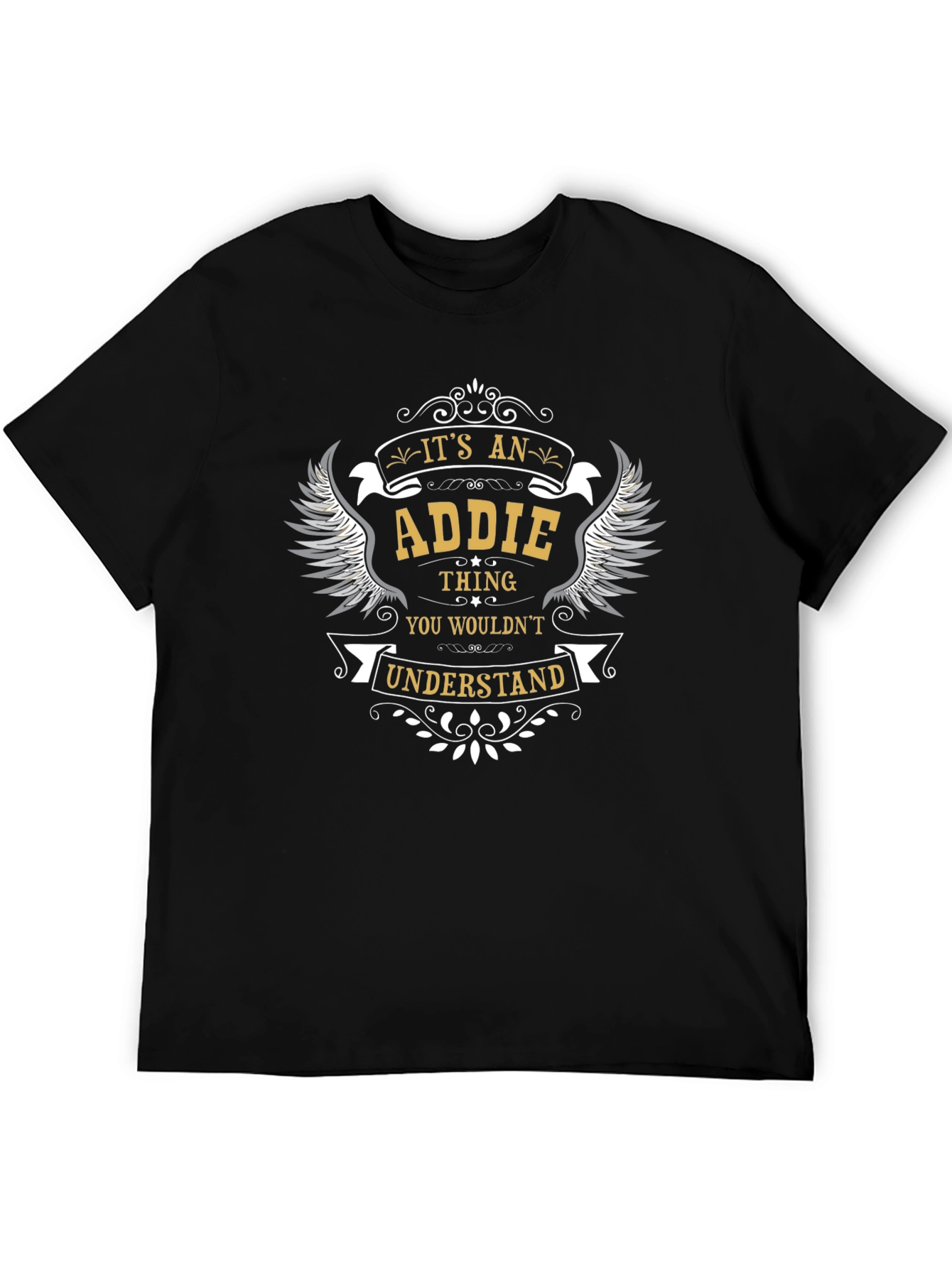 Black It's An Addie Thing T-Shirt view 5