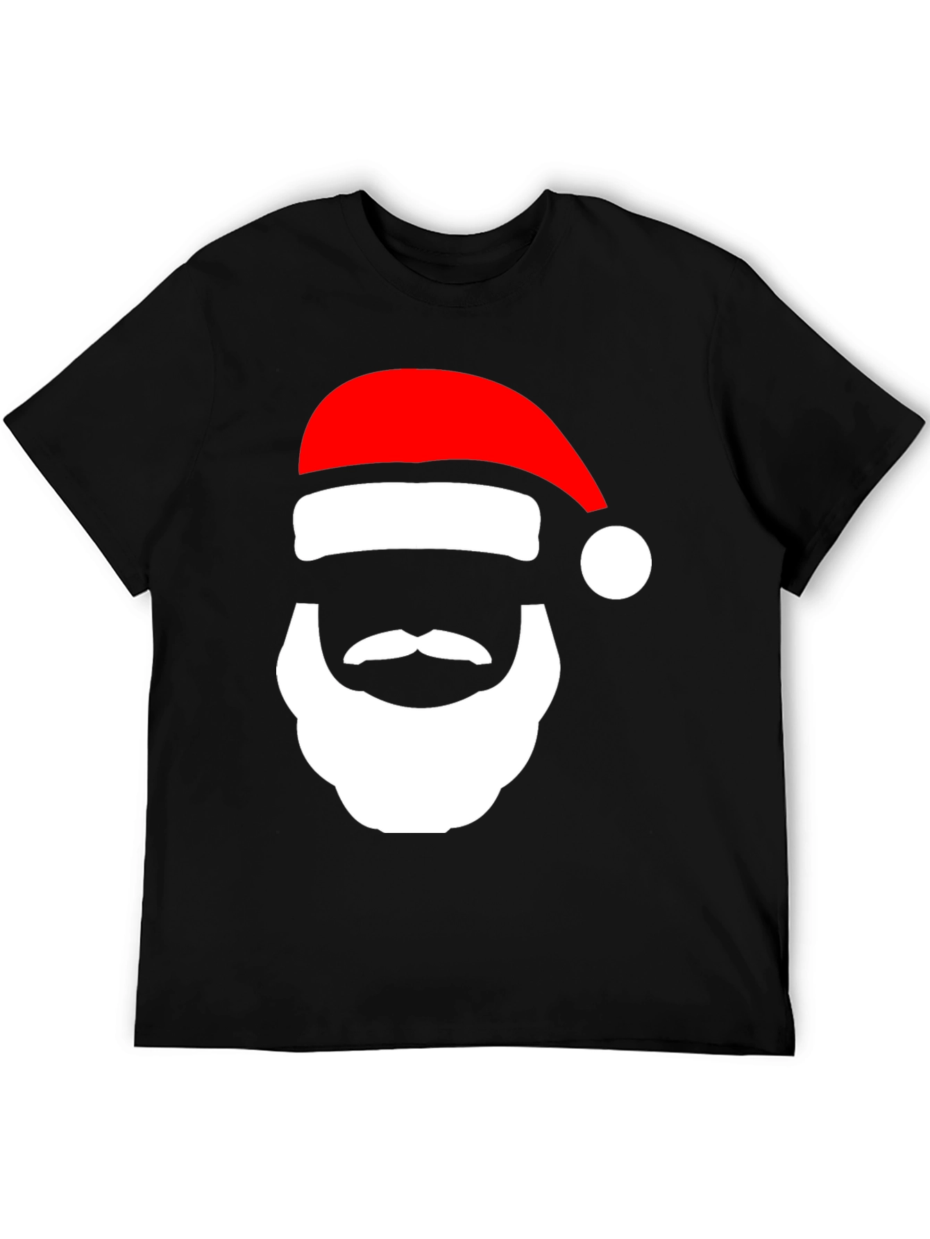 Festive Santa Face Graphic Tee - Holiday Cheer! - 5