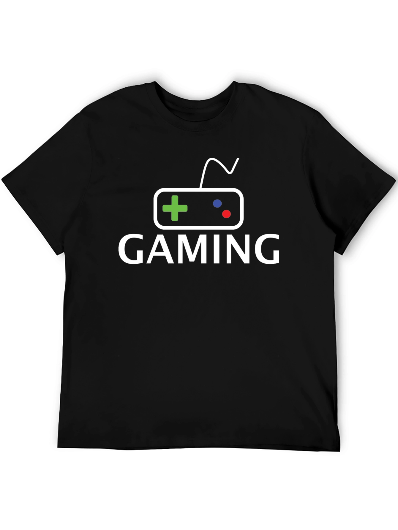 Black Gaming Controller T-Shirt - Black view 5