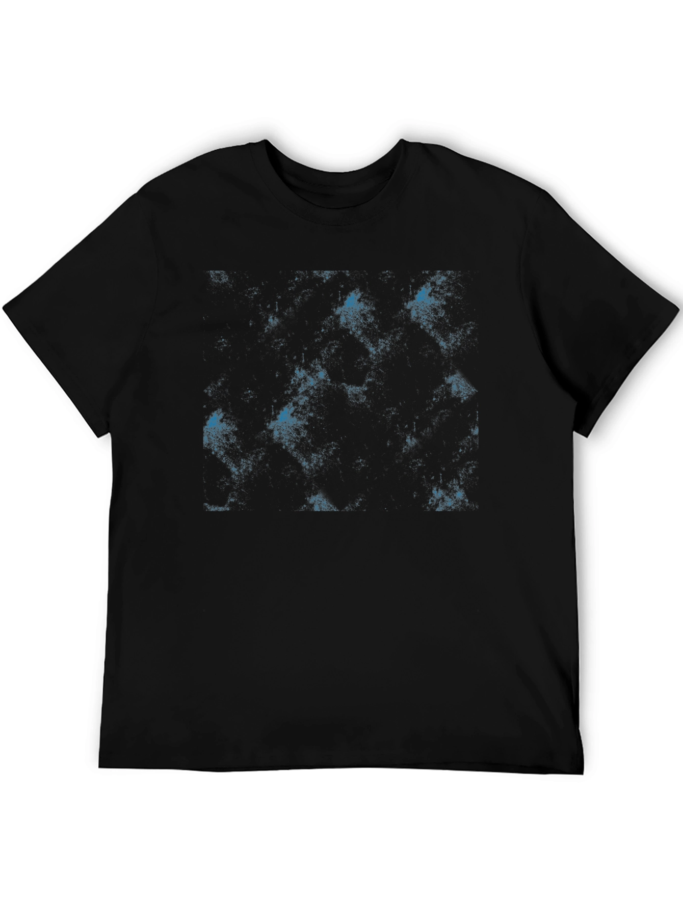Black Abstract Pattern Black T-Shirt view 5