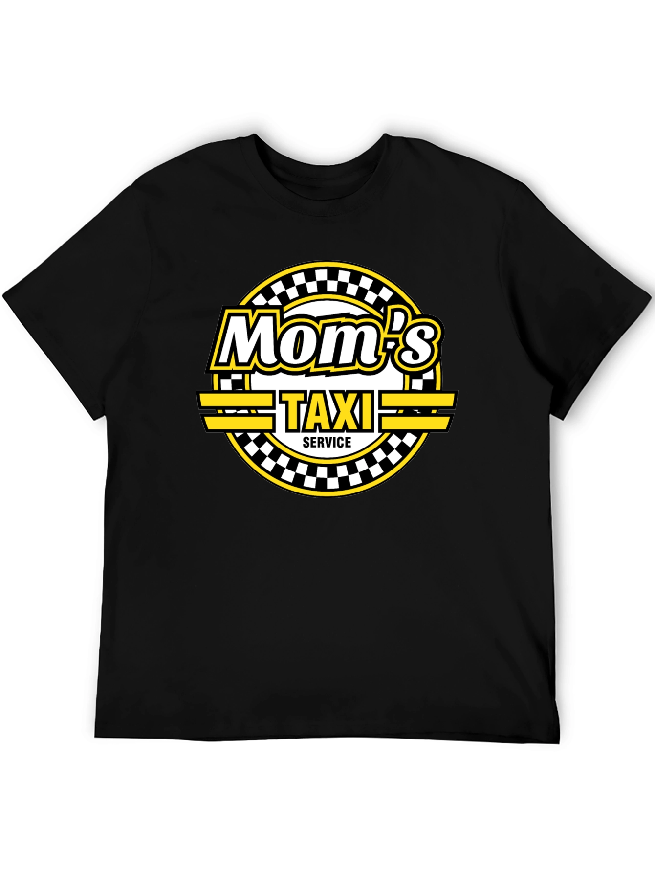 Mom's Taxi Service Black T-Shirt - 5