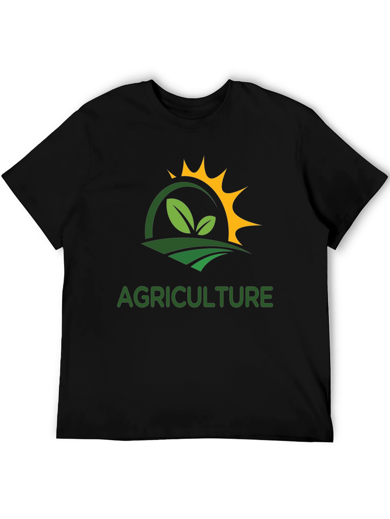 Black Agriculture Graphic T-Shirt - Farm & Nature Design view 5