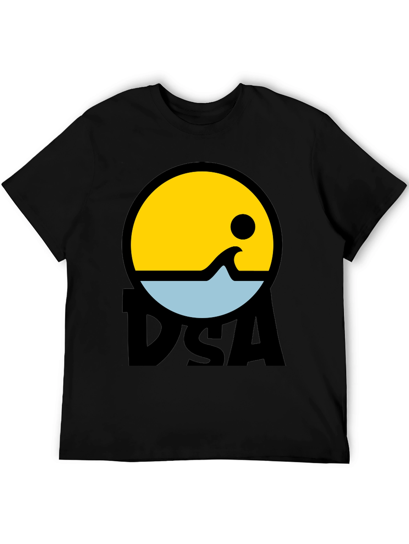Black DSA Graphic Tee - Retro Style view 5