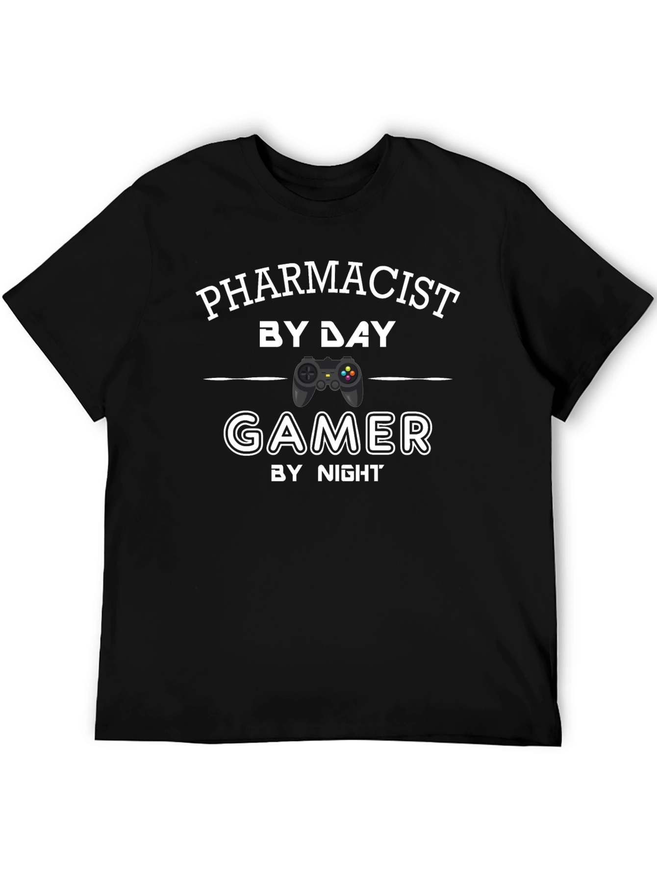 Black Pharmacist by Day Gamer by Night T-Shirt view 5