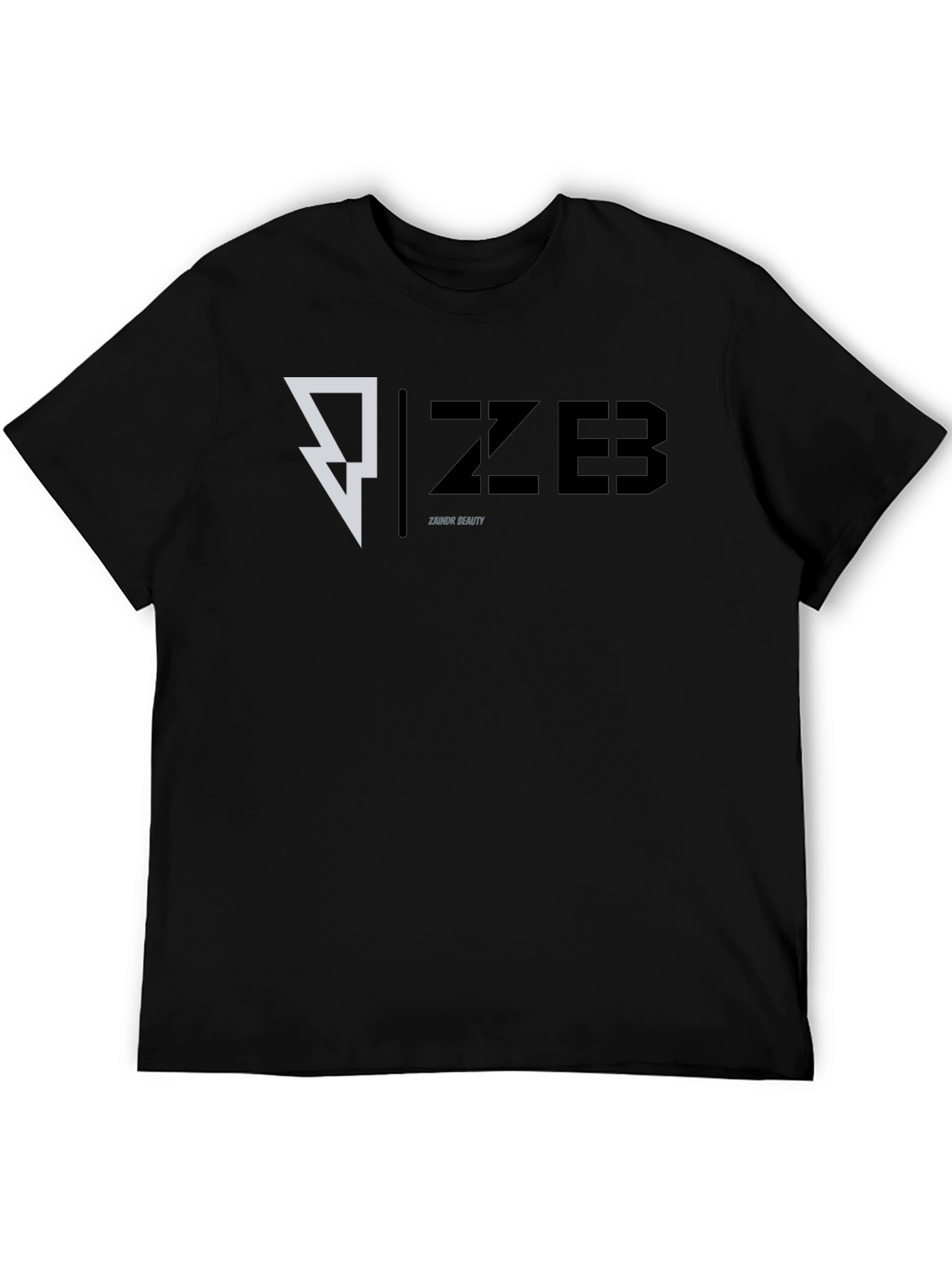 Black ZZ ZEB Zainor Beauty Graphic T-Shirt - Modern Design view 5