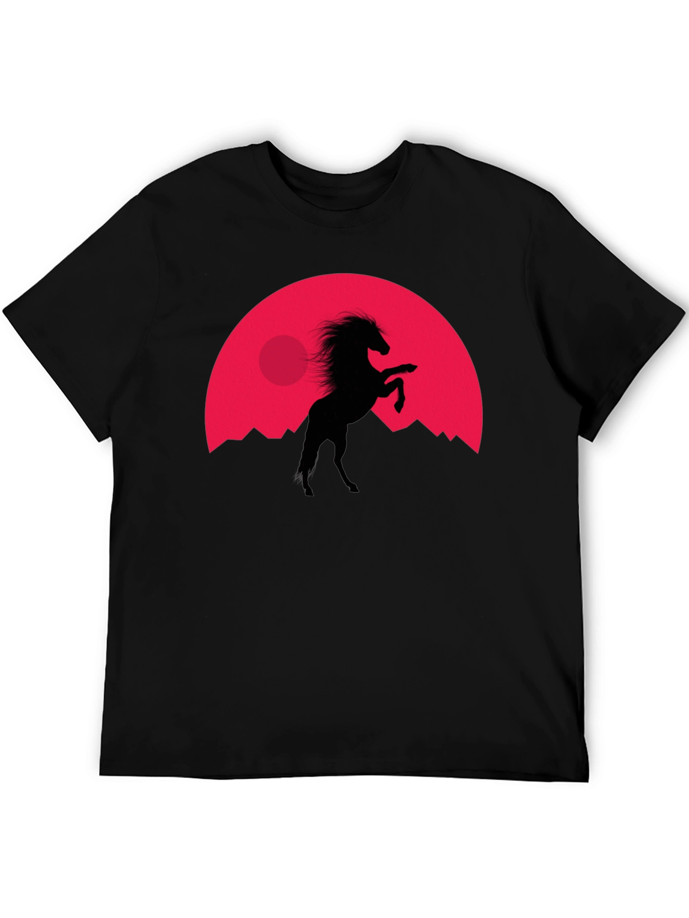 Black Horse Silhouette Tee - Black T-Shirt view 5