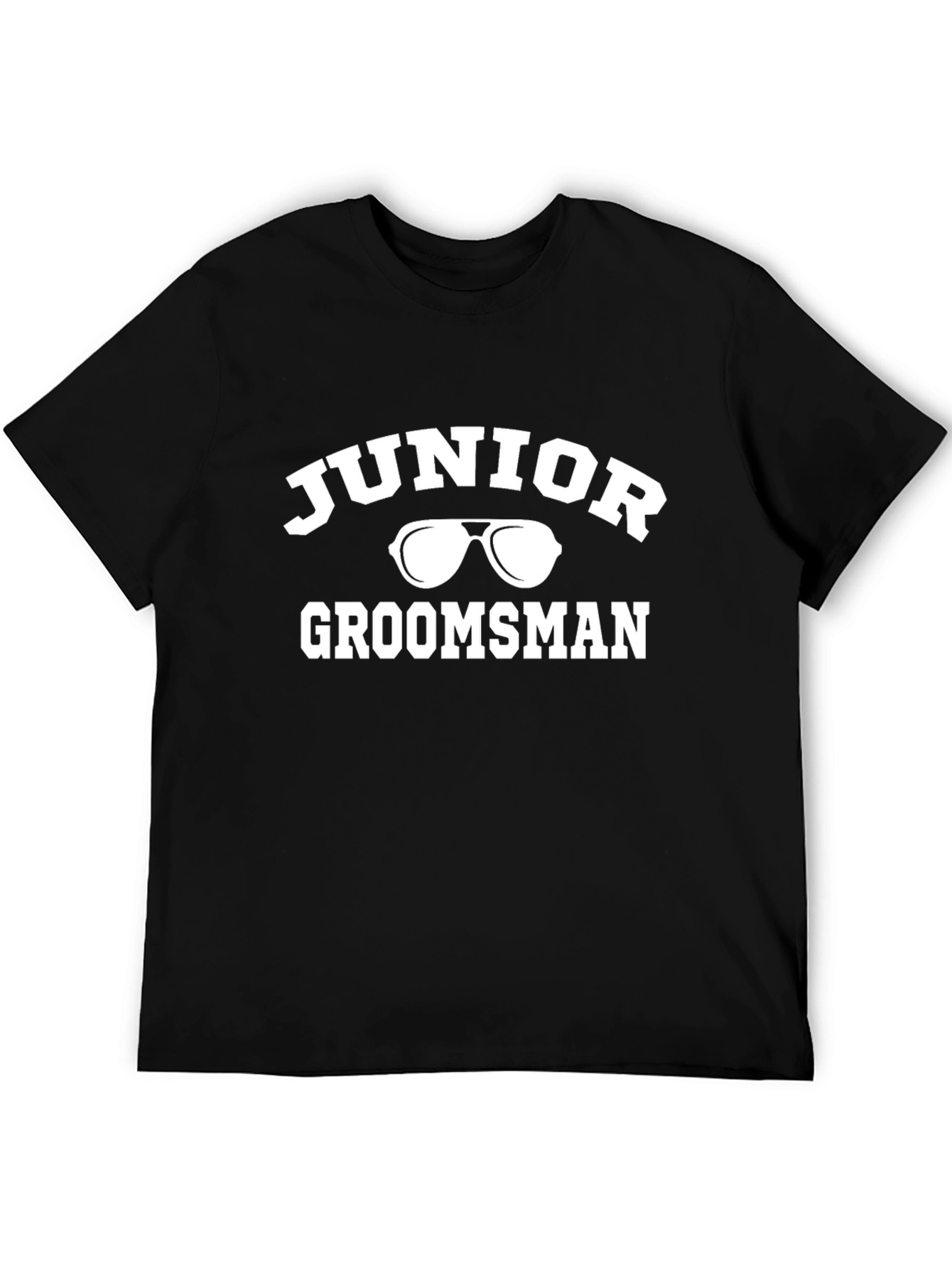 Junior Groomsman Black Graphic T-Shirt - 5
