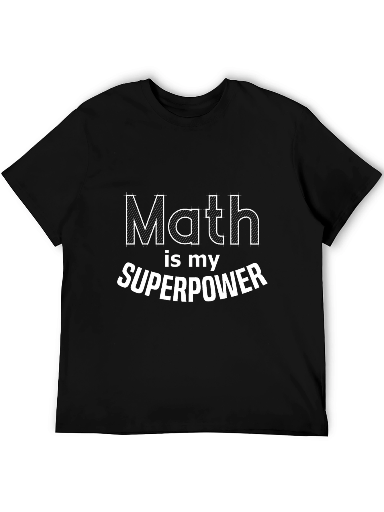 Black Math is My Superpower Black T-Shirt view 5