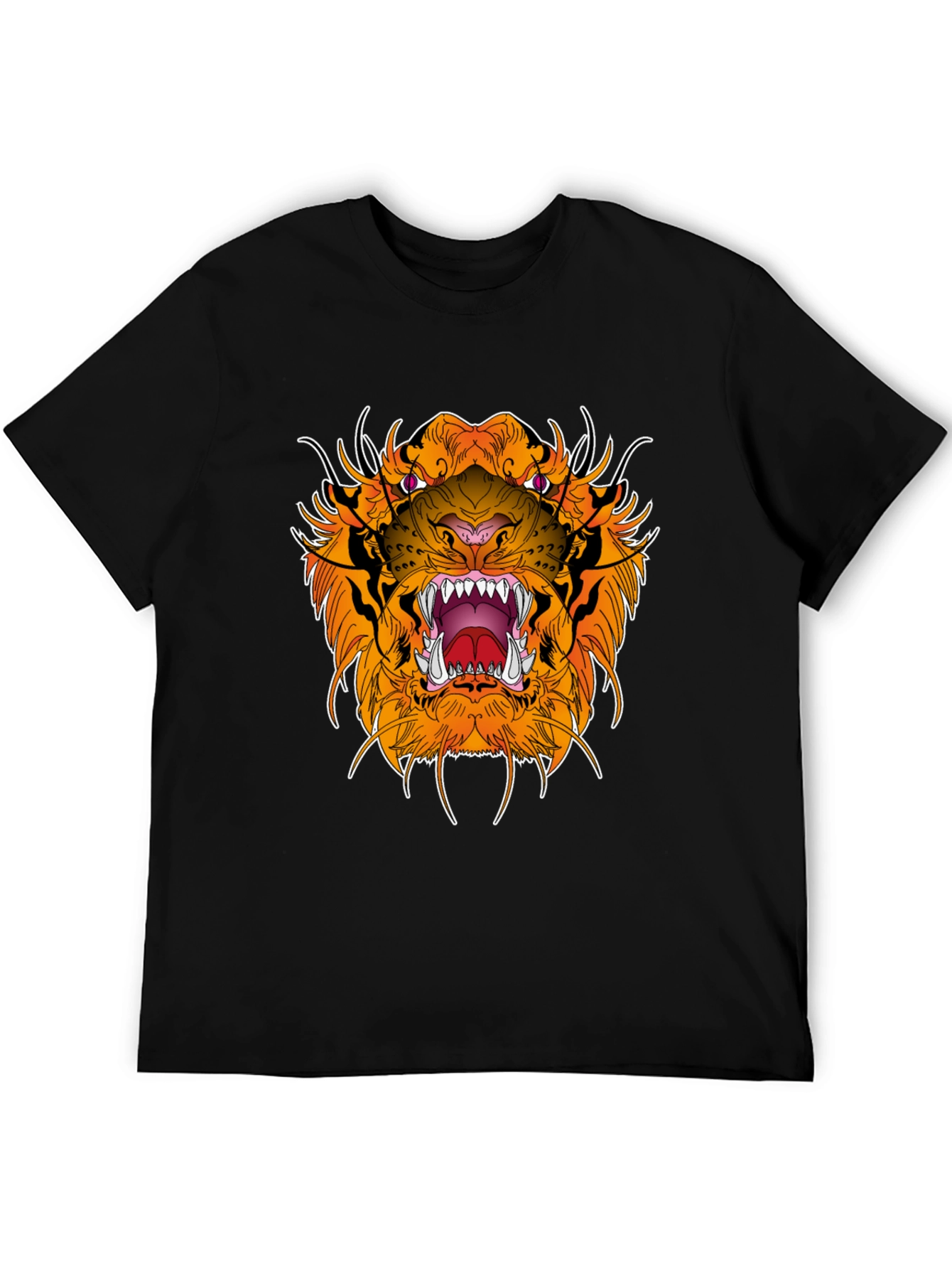 Black Black Tiger Graphic Tee - Fierce Style view 5