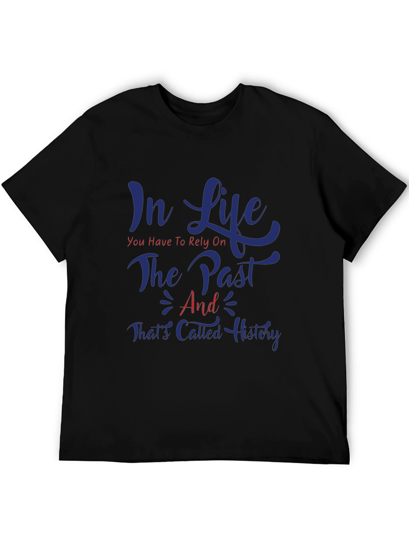 Black In Life Rely on History Graphic Tee view 5
