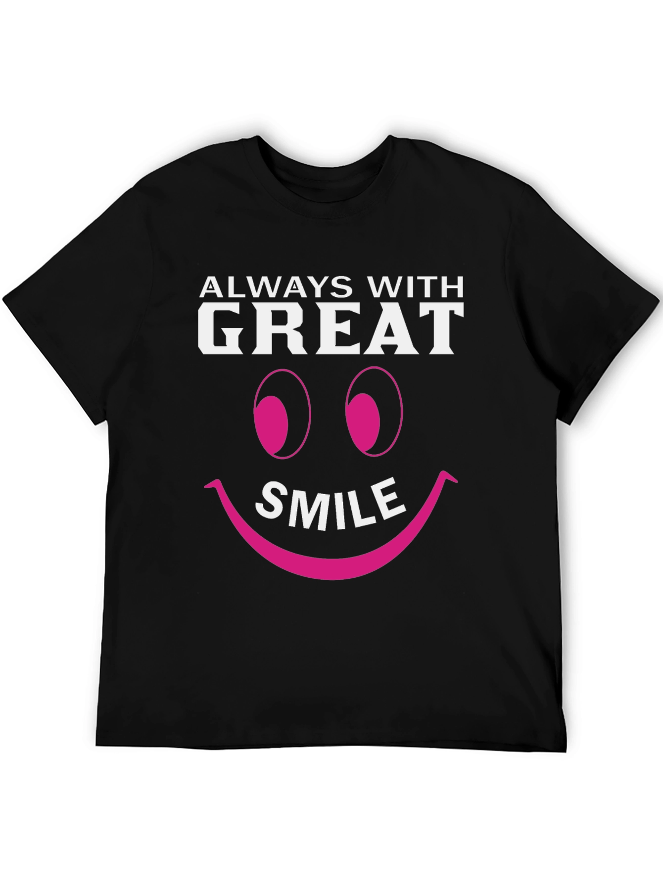 Black Great Smile Graphic T-Shirt - Black view 5