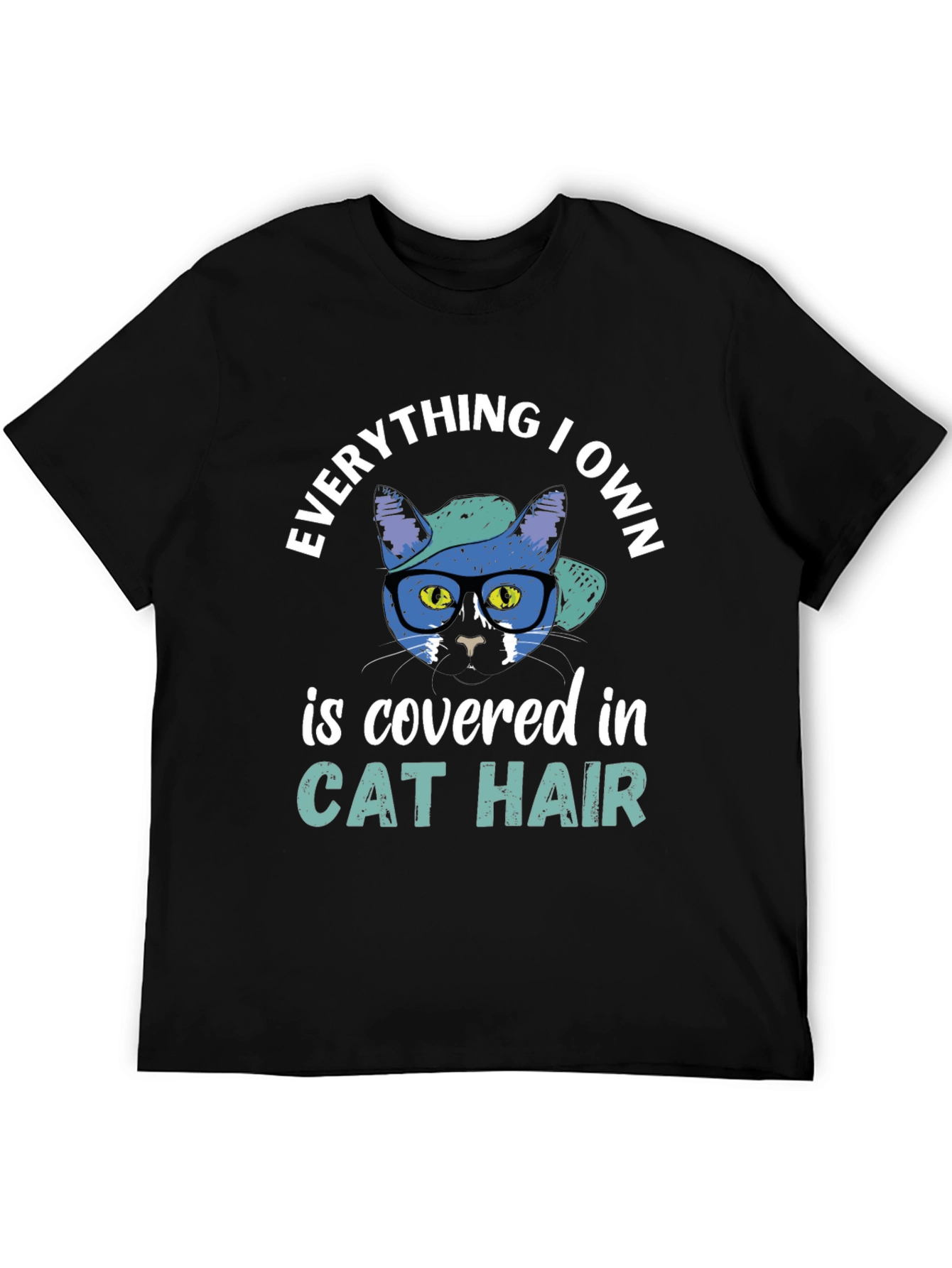 Black Cat Hair Graphic Tee - Everything I Own view 5
