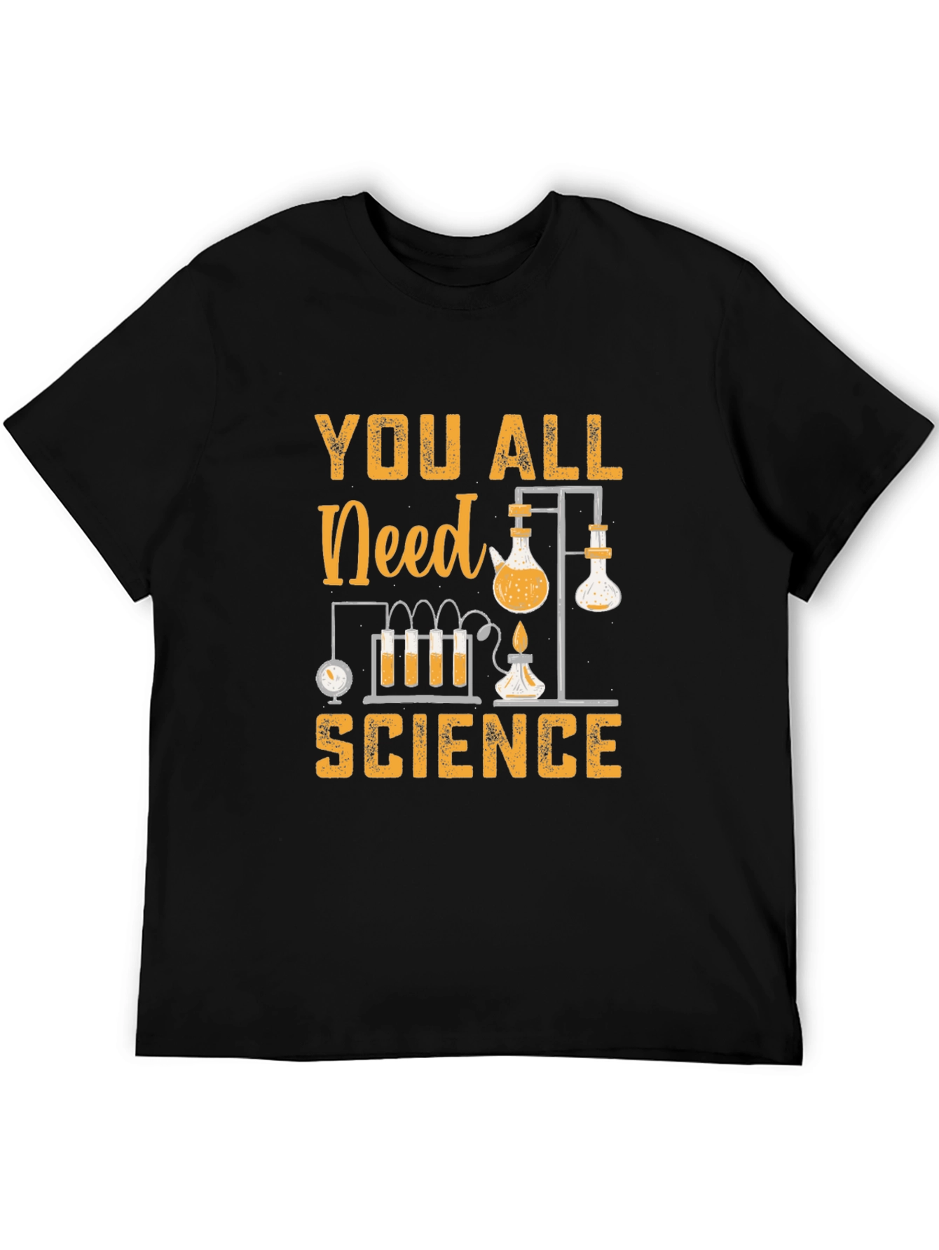 Black You All Need Science Graphic T-Shirt view 5