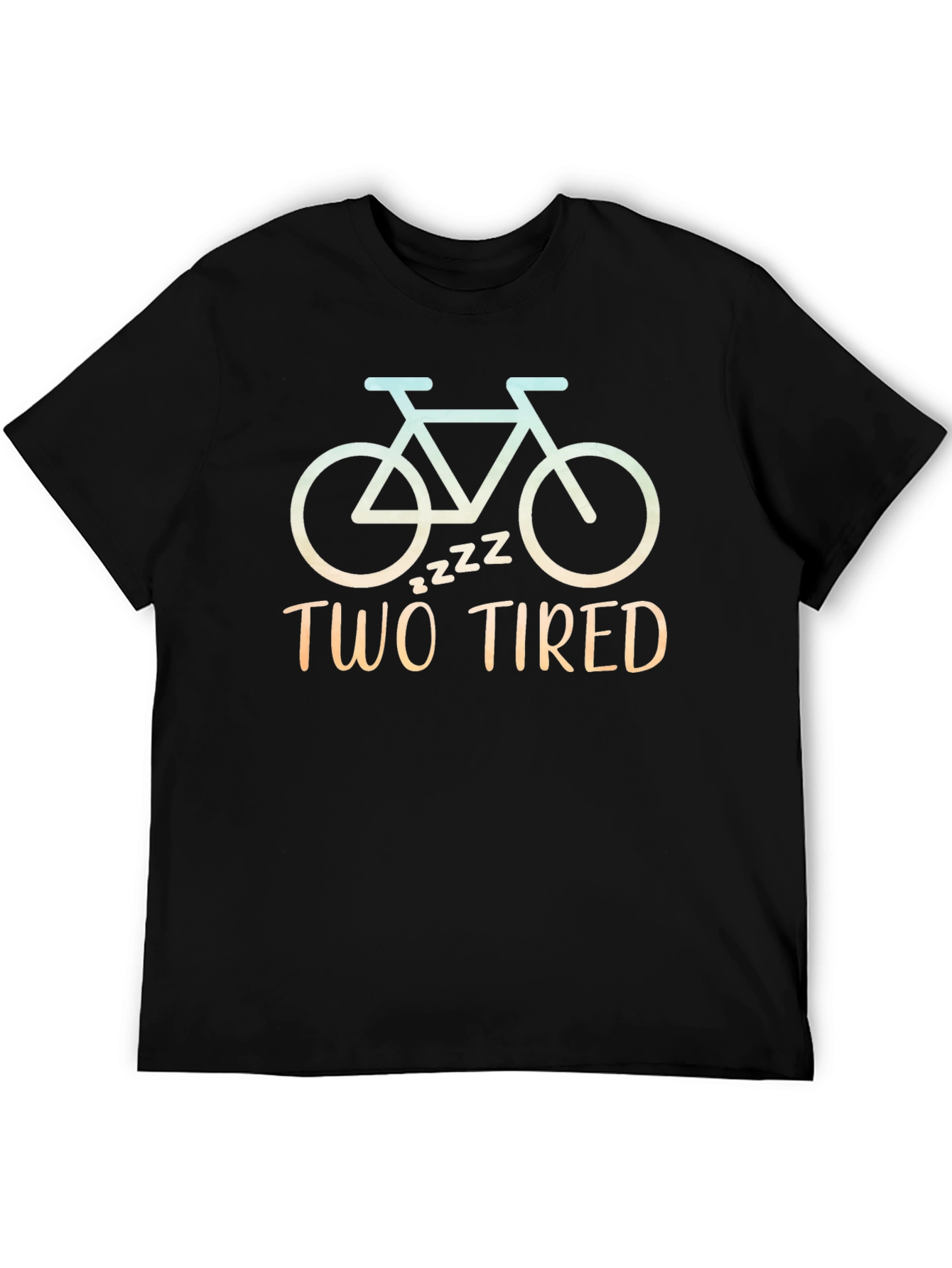 Black Two Tired Bicycle Graphic T-Shirt view 5