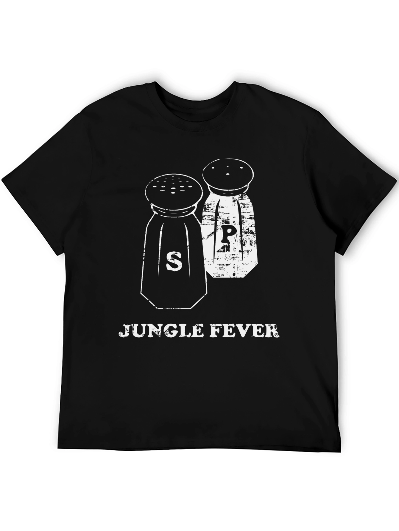 Black Jungle Fever Graphic T-Shirt - Salt & Pepper Design view 5