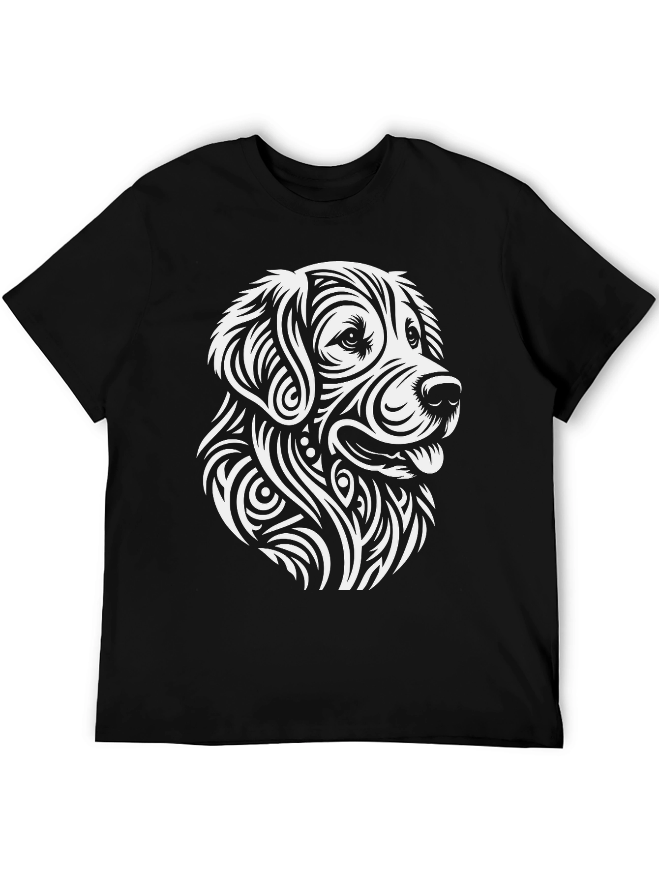 Black Dog Graphic Tee - Black Cotton Blend view 5